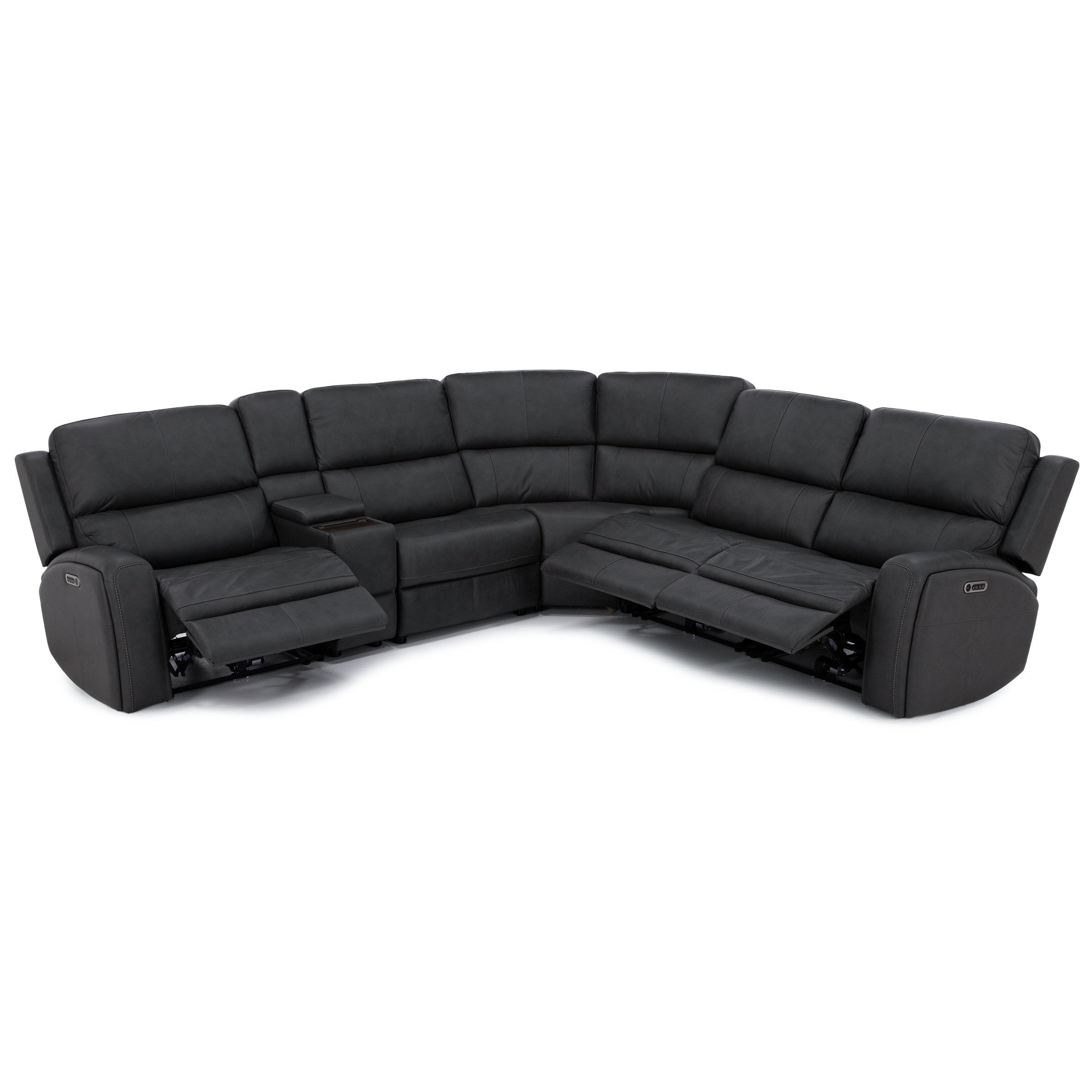 Flexsteel Landon 6-Pc. Leather Fully Loaded Zero Gravity Reclining Modular