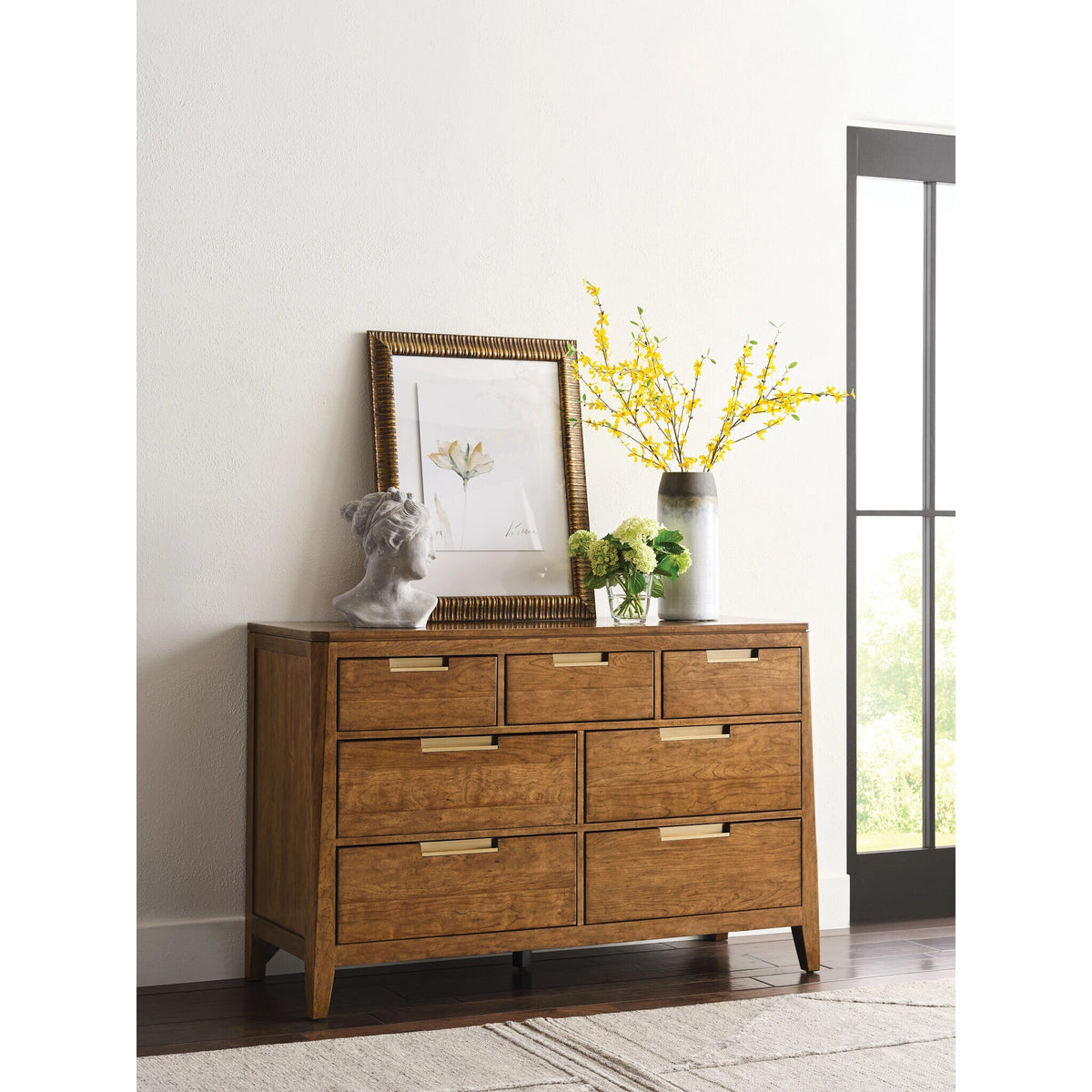 Aspire 7 Drawer Dresser In Aspire Cherry