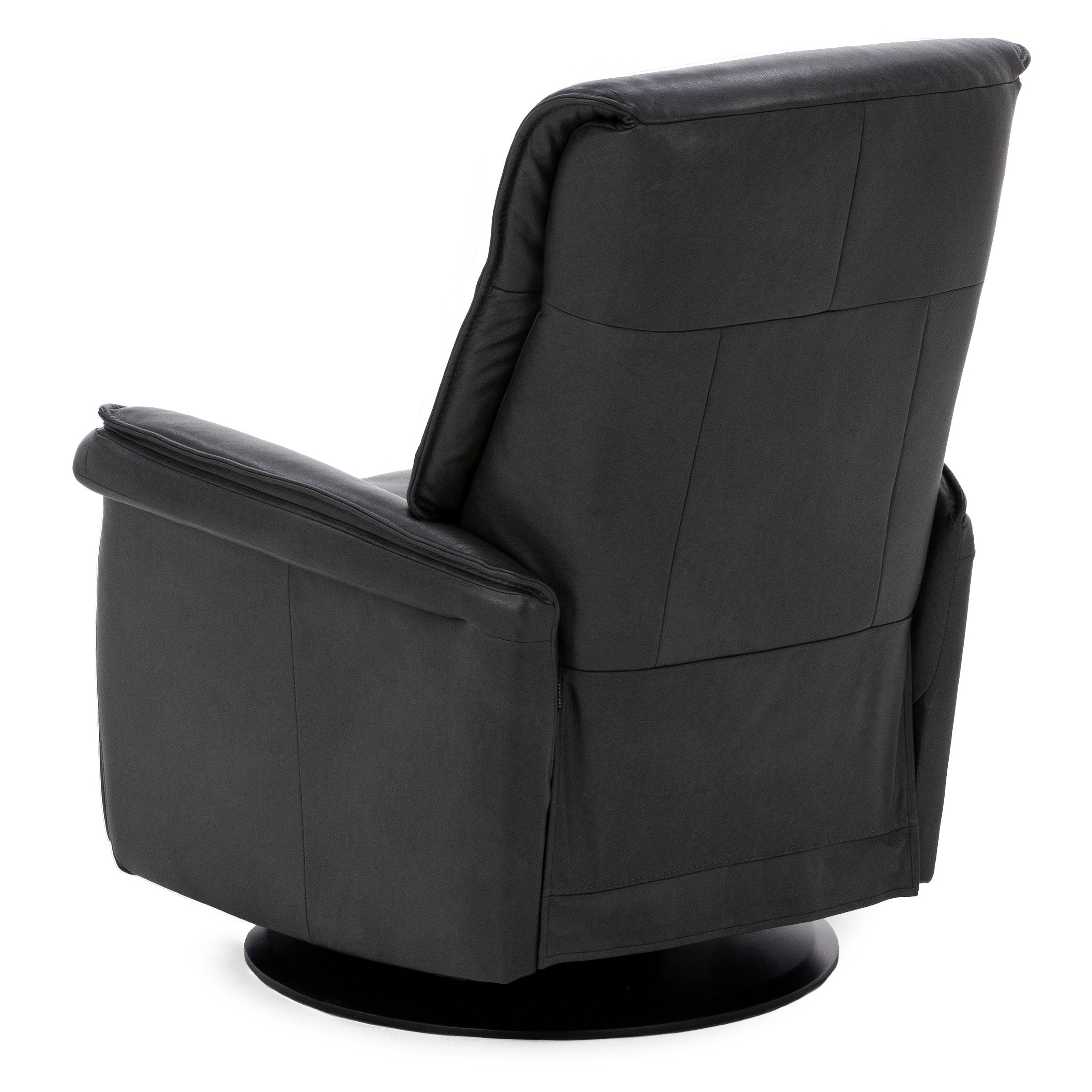 Cairo Leather Large Fully Loaded Swivel Glider Recliner