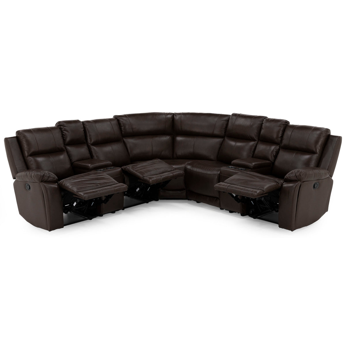 Palace 7-Pc. Leather Reclining Modular