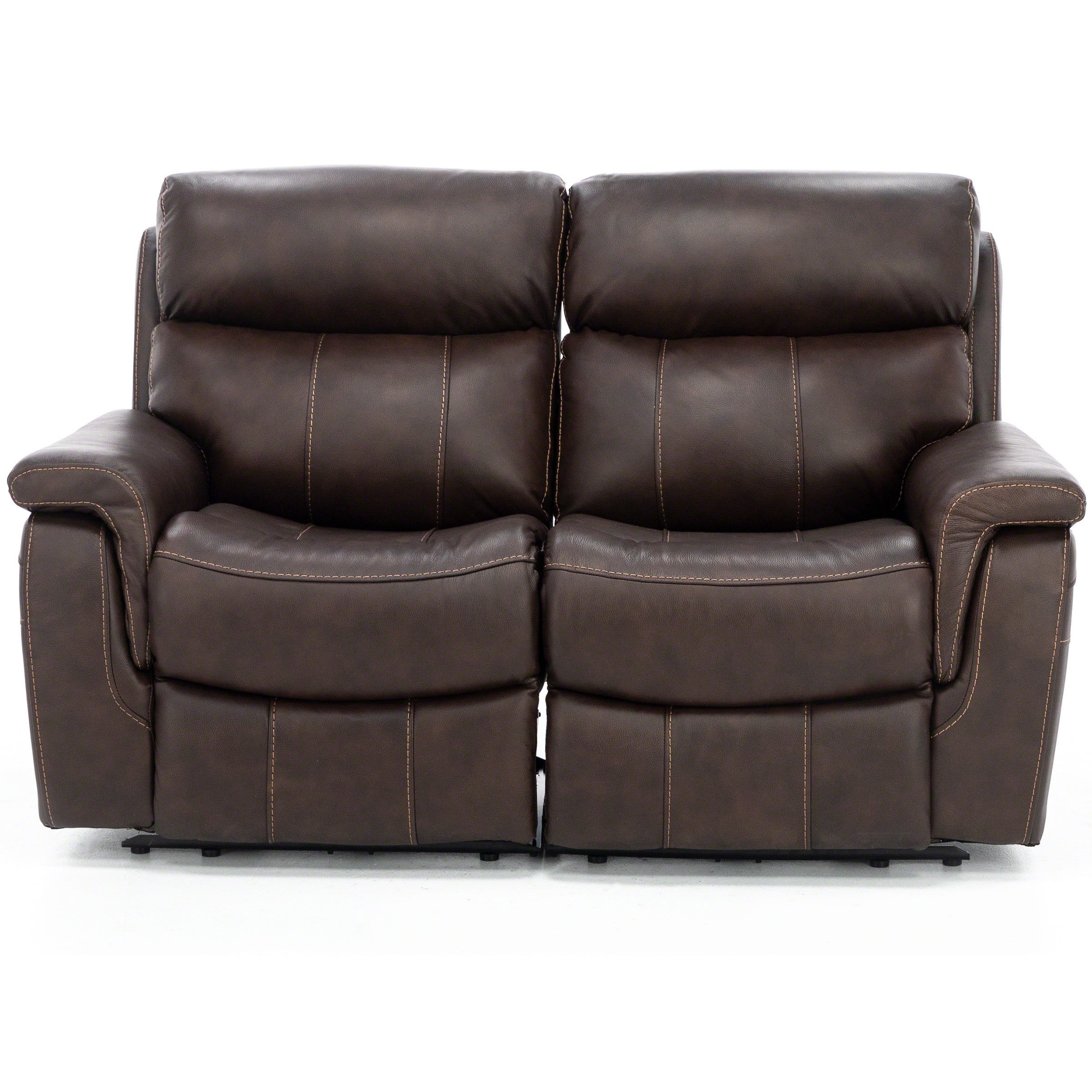 Shane Leather 2-Pc. Power Headrest Reclining Loveseat