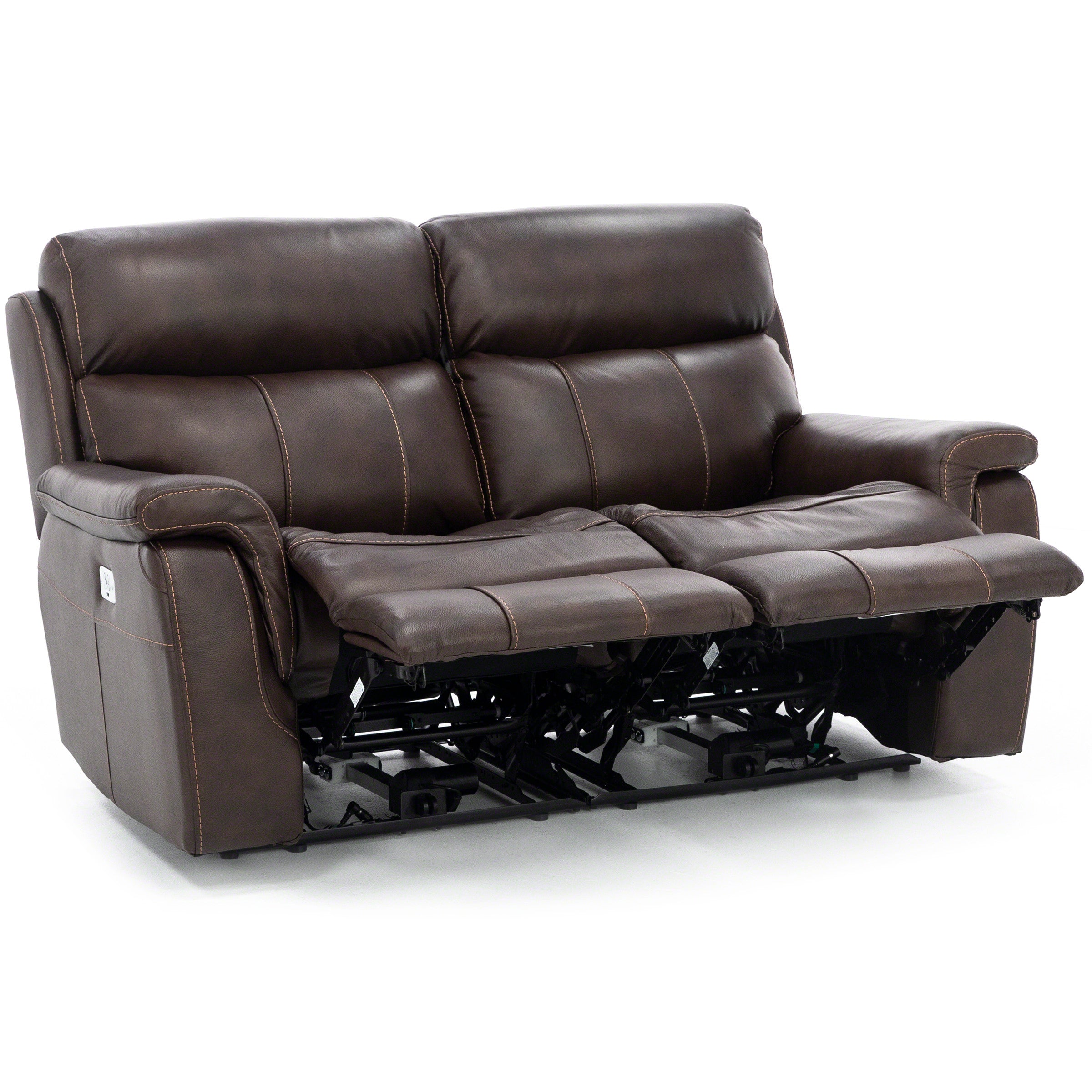 Shane Leather 2-Pc. Power Headrest Reclining Loveseat