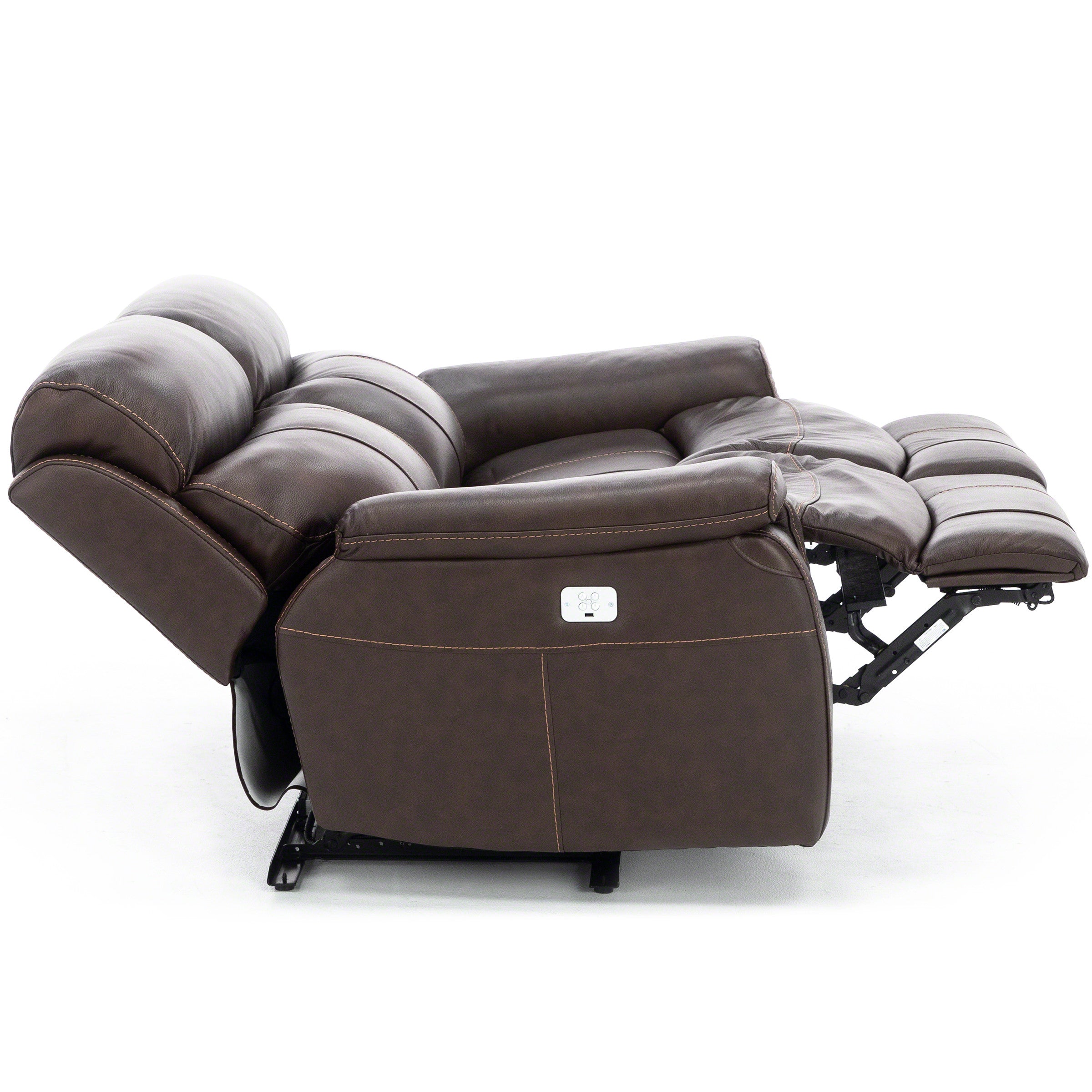 Shane Leather 2-Pc. Power Headrest Reclining Loveseat
