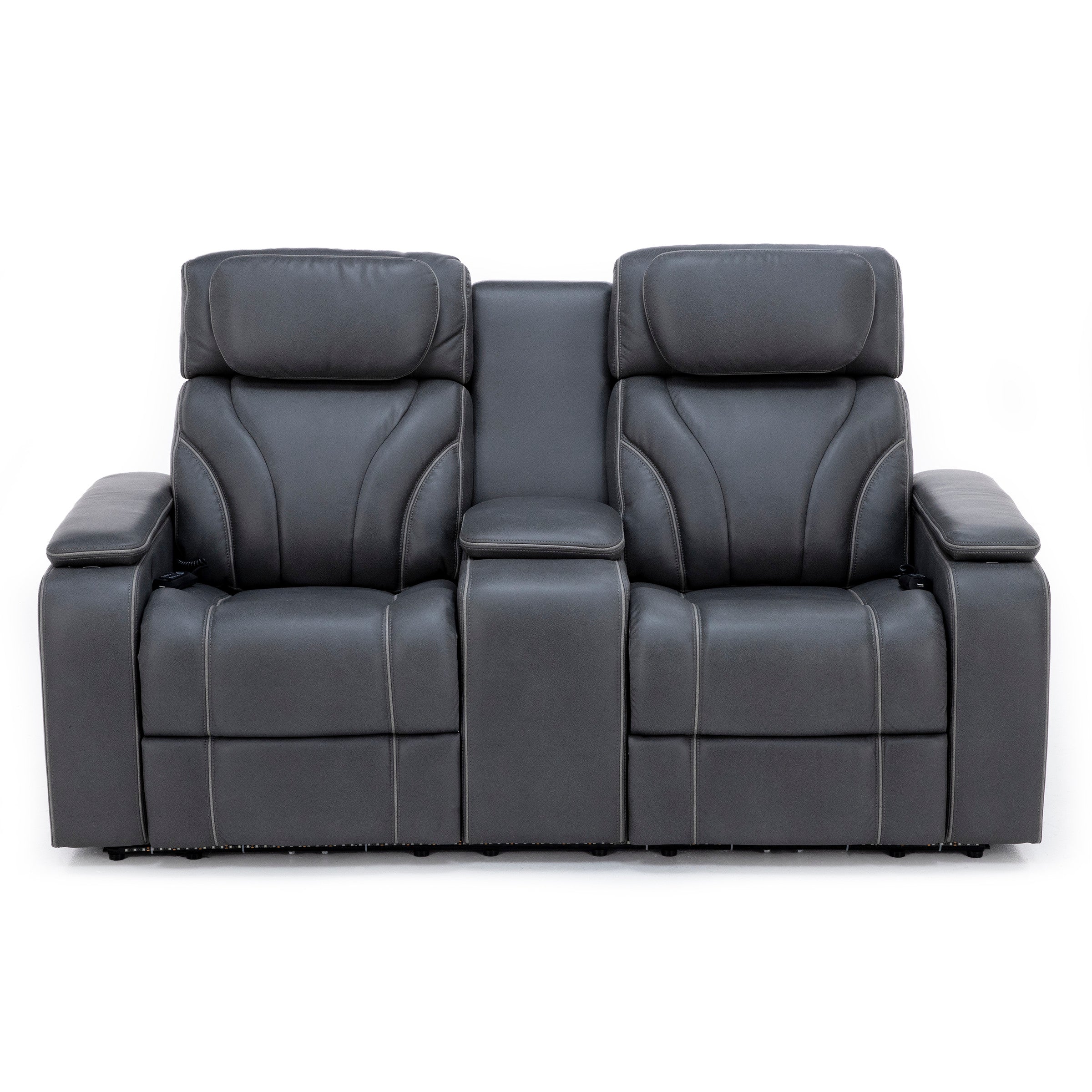 Torino Fully Loaded Zero Gravity Reclining Console Loveseat
