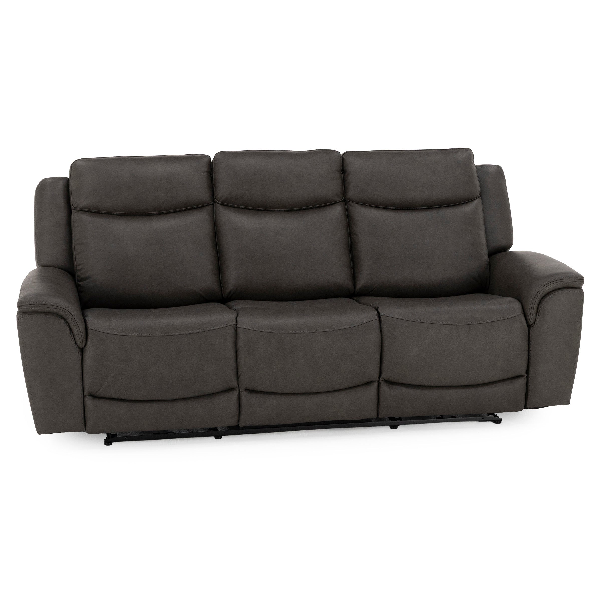 Drew & Jonathan Home Davidson Leather Power Headrest Wall Saver Reclining Sofa