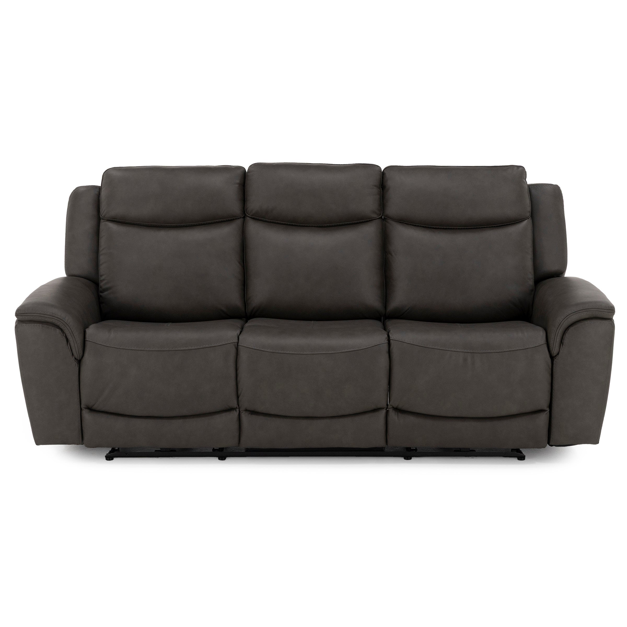 Drew & Jonathan Home Davidson Leather Power Headrest Wall Saver Reclining Sofa