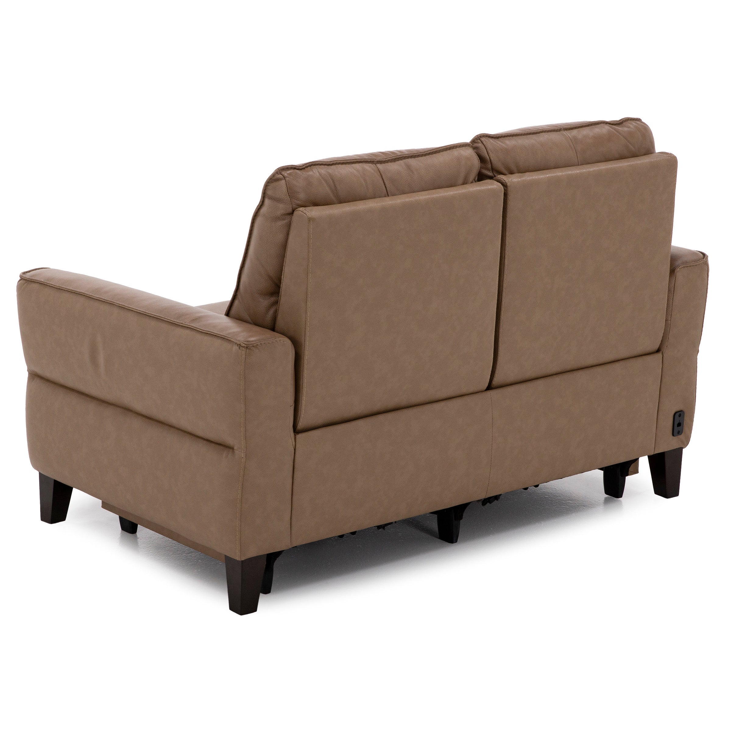 New York Leather Power Headrest Reclining Loveseat