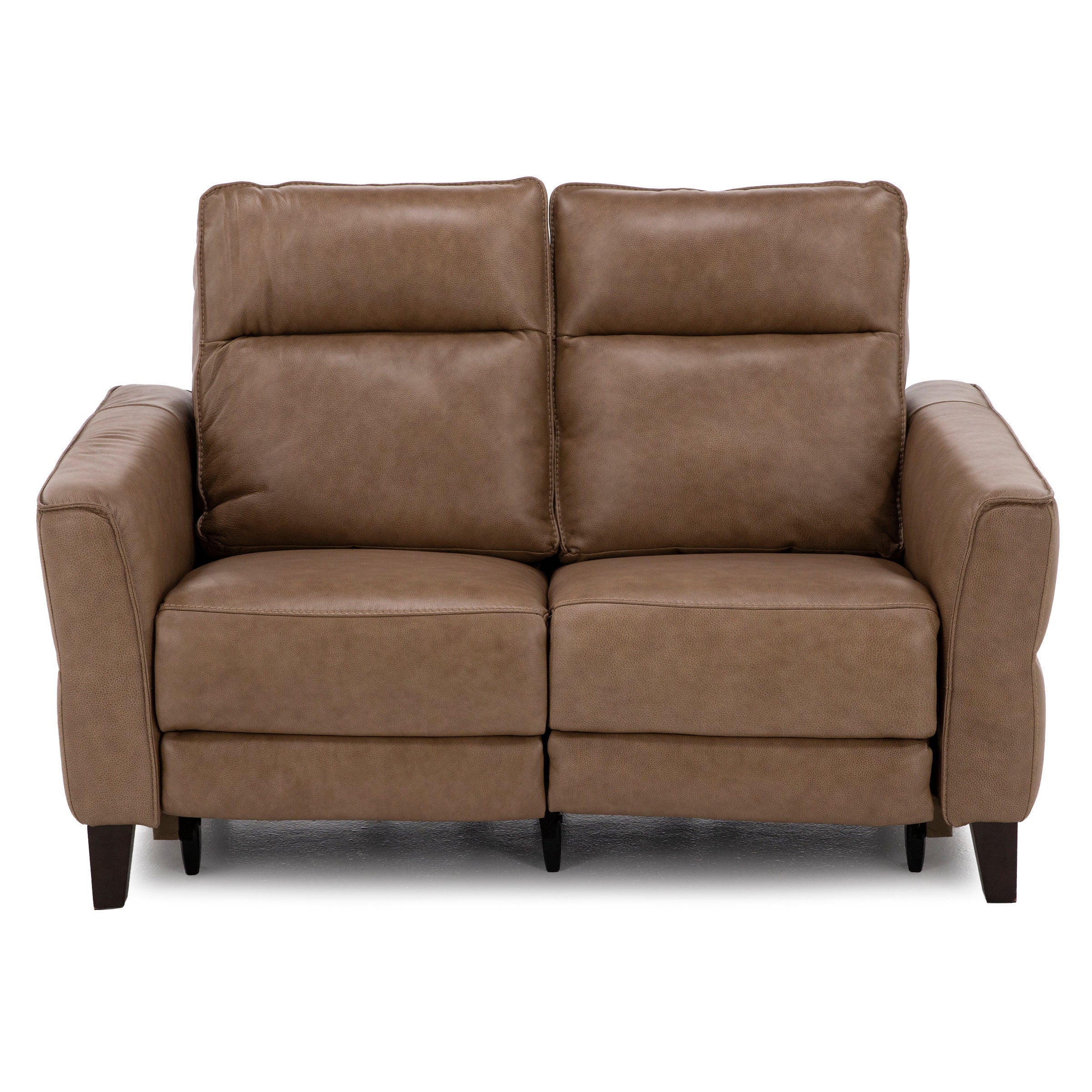 New York Leather Power Headrest Reclining Loveseat