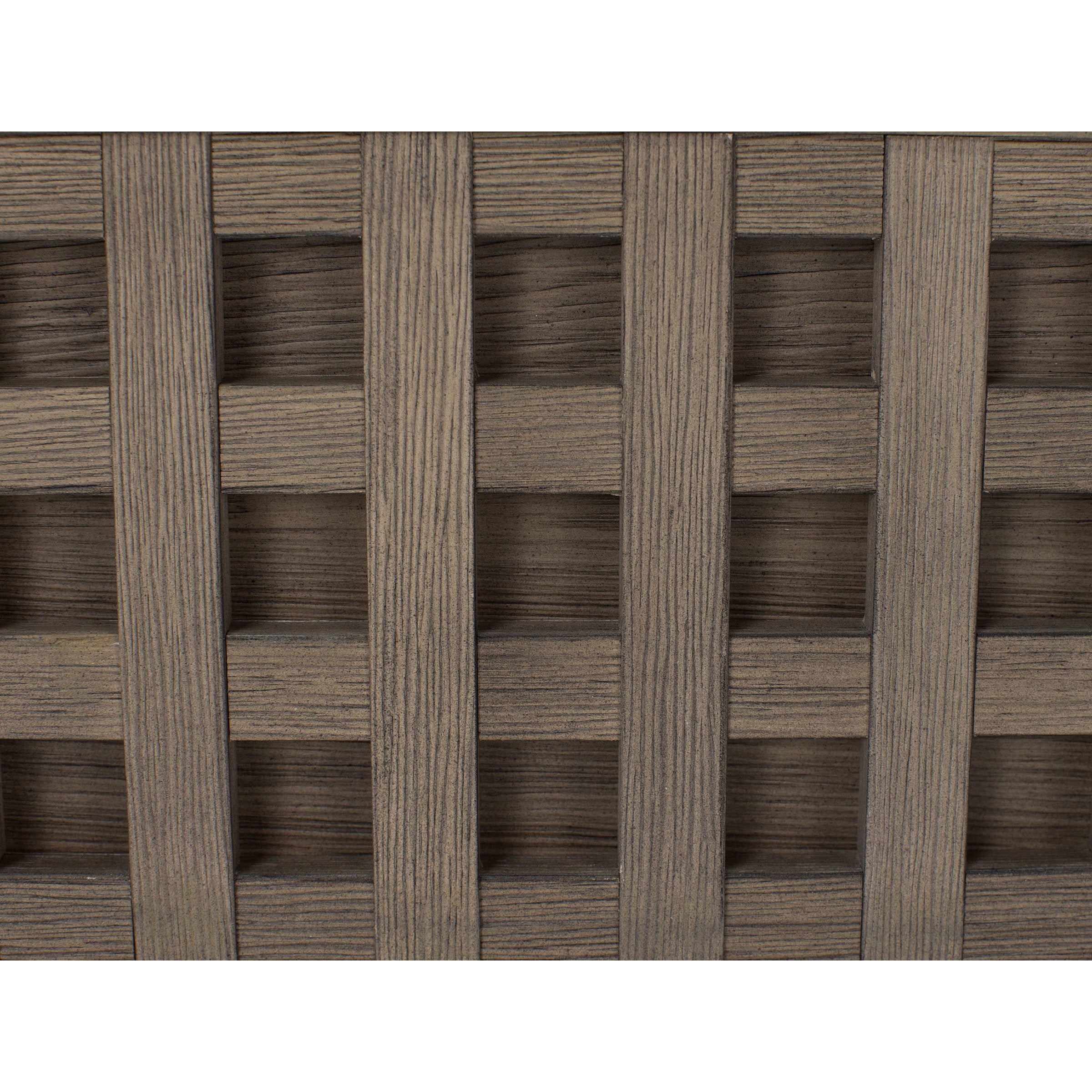 Powell Lattice 2 Drawer Nightstand In Warm Brown