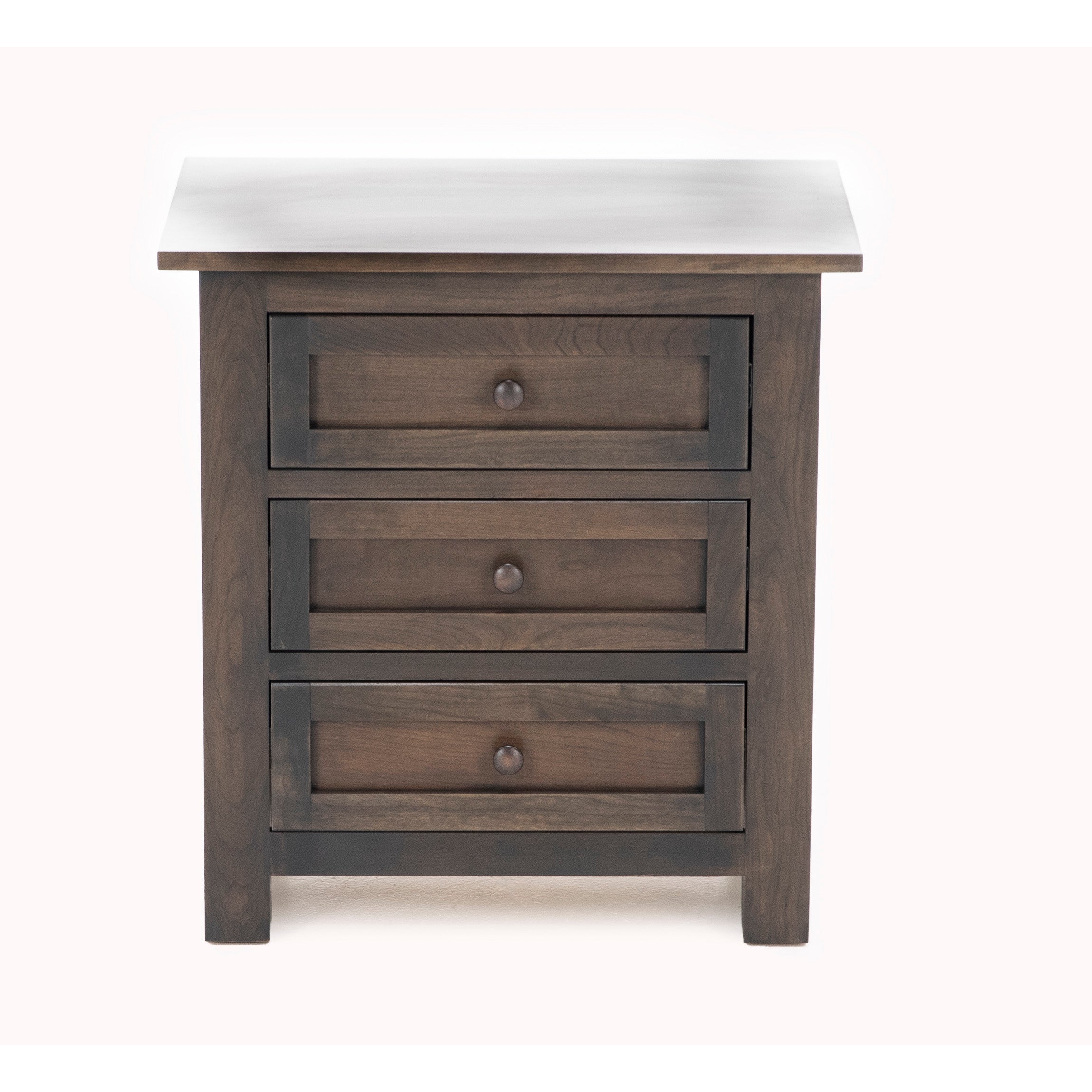 Witmer Taylor J Grey Three Drawer Nightstand