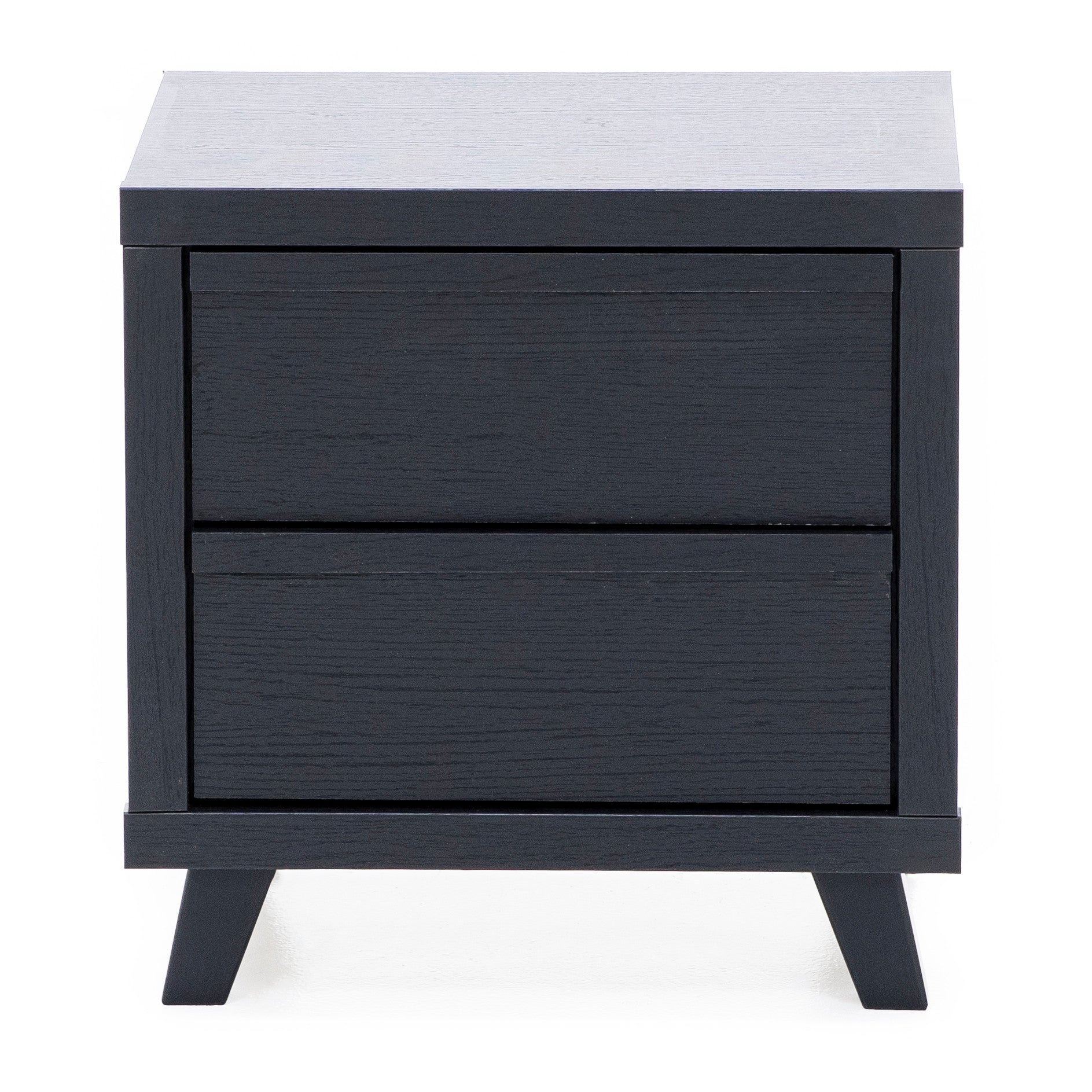 Dante Two Drawer Nightstand In Black
