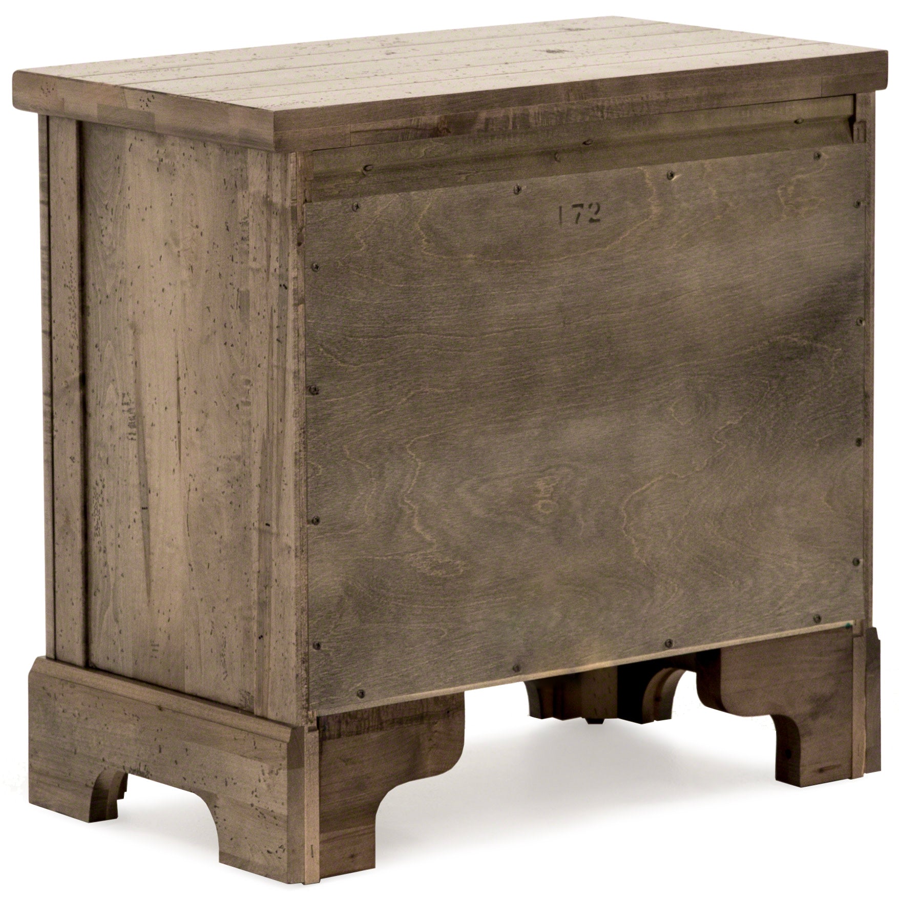Cool Rustic Nightstand, Grey