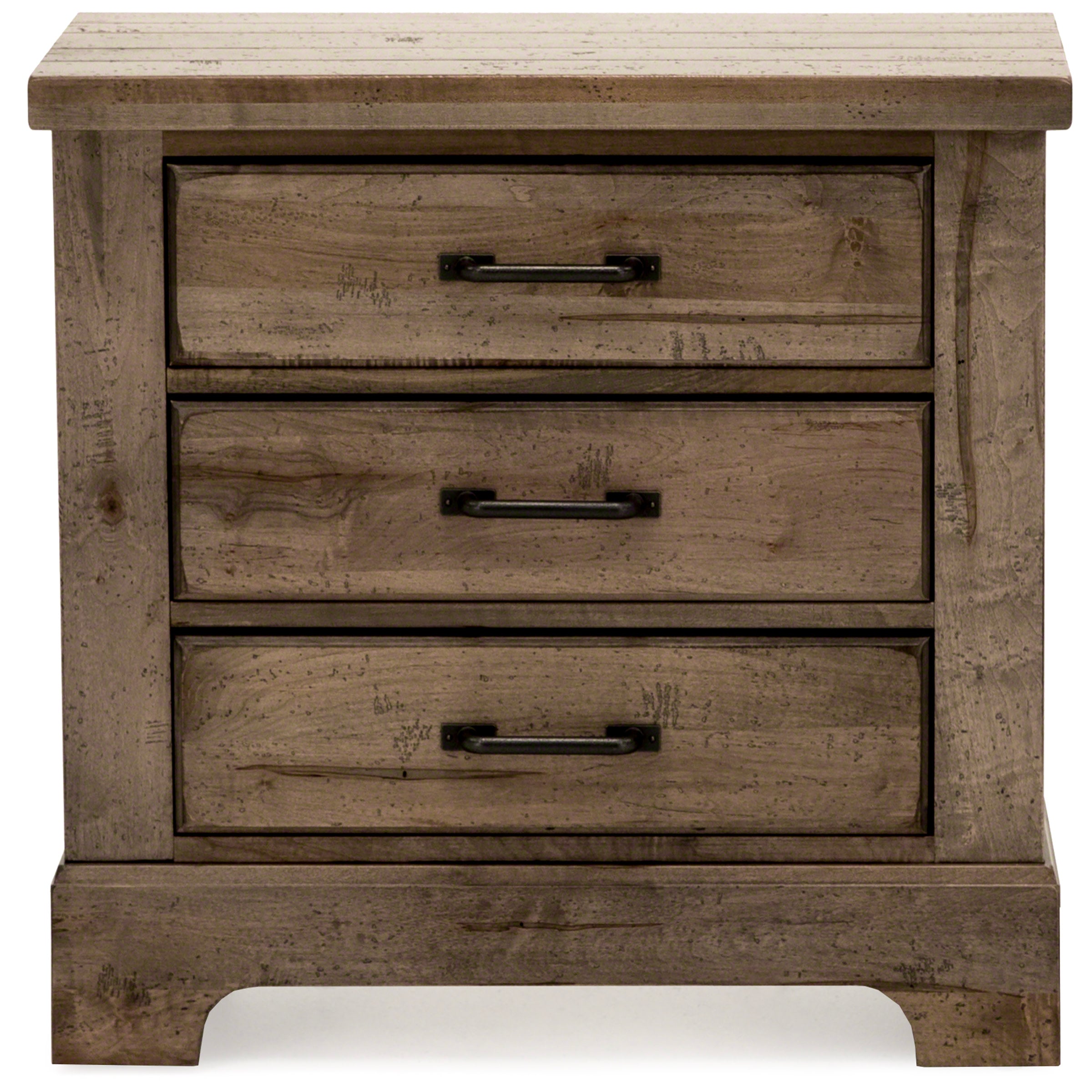 Cool Rustic Nightstand, Grey
