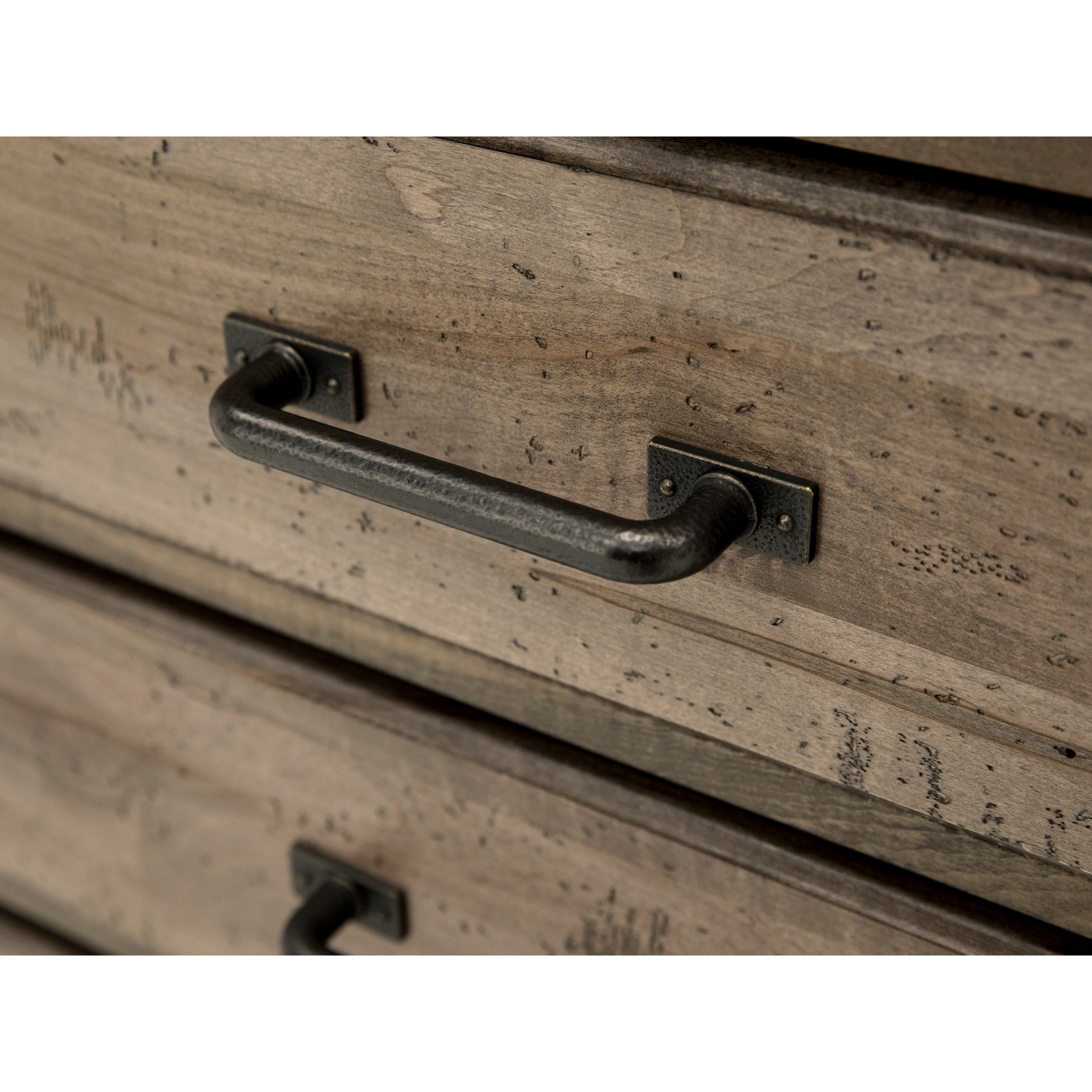 Cool Rustic Nightstand, Grey