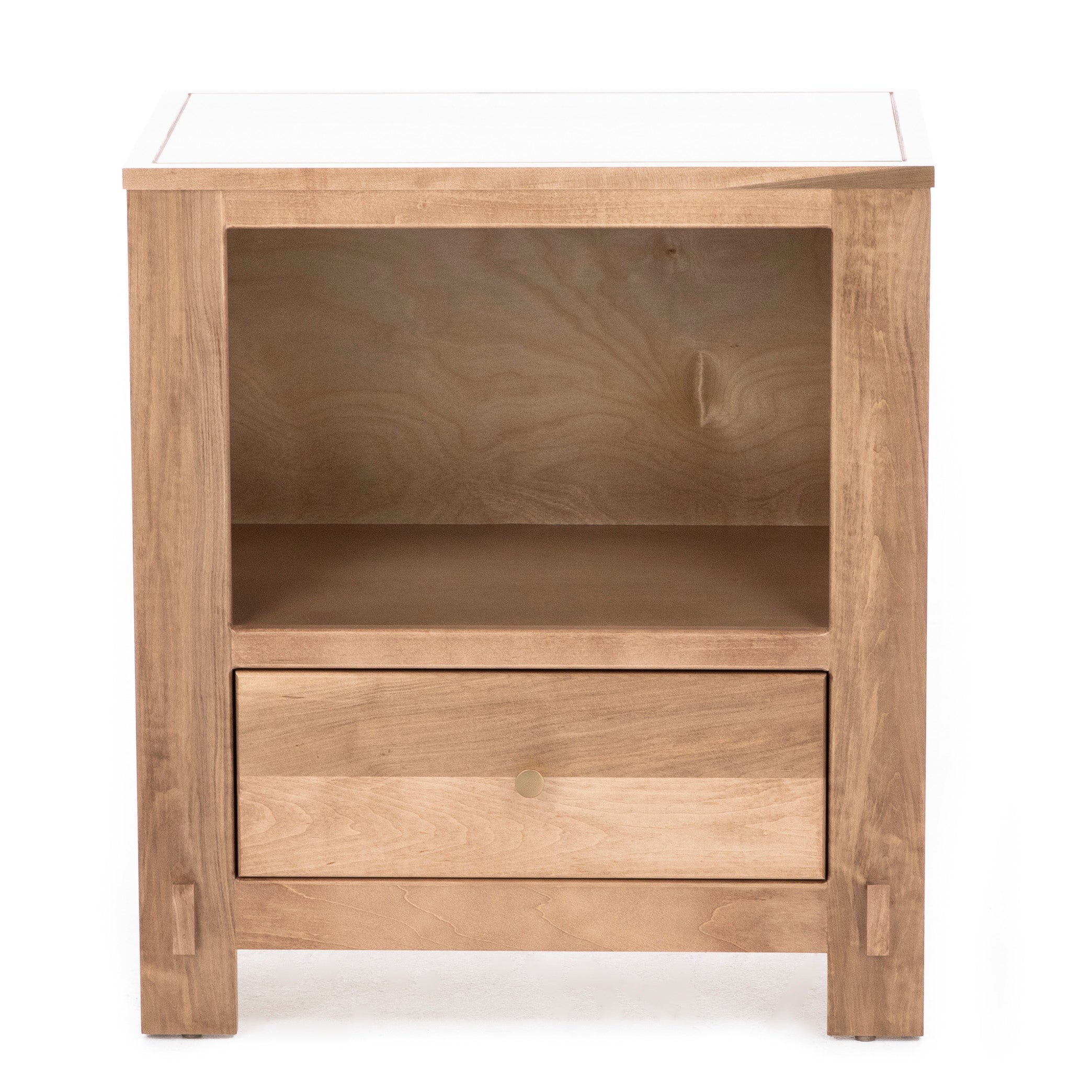 Vail 1 Drawer Nightstand In Smokey Taupe