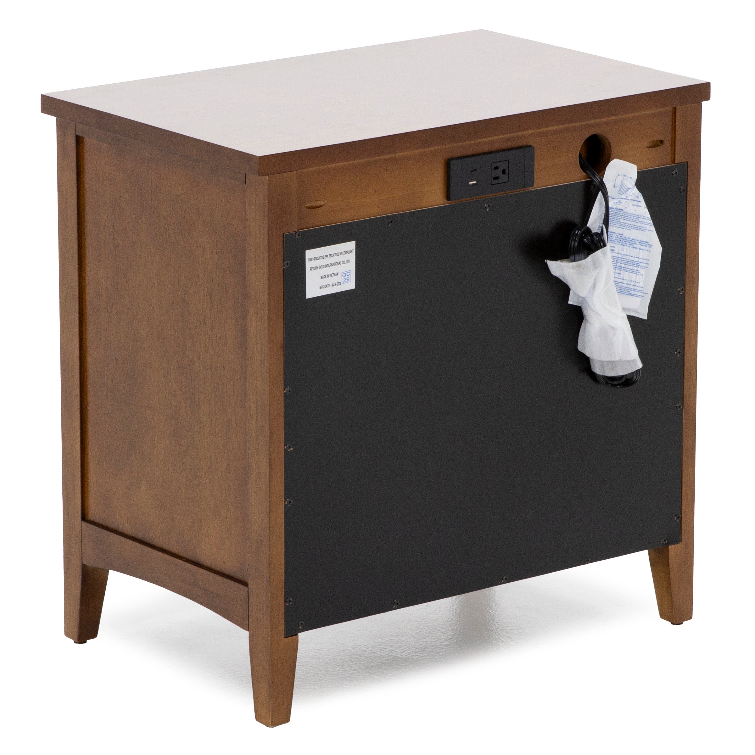 Spencer Three Drawer Nightstand