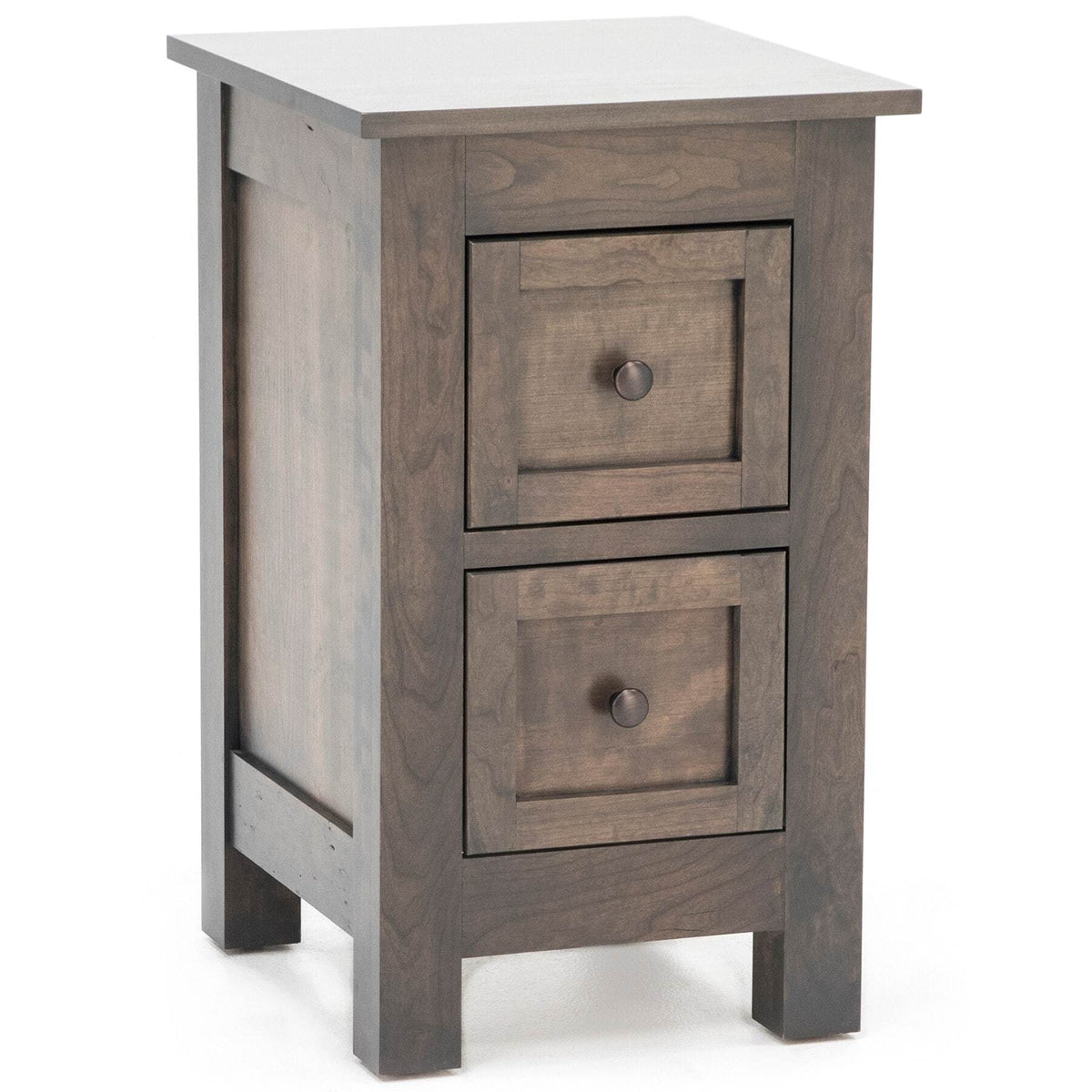 Witmer Taylor J Grey Two Drawer Nightstand