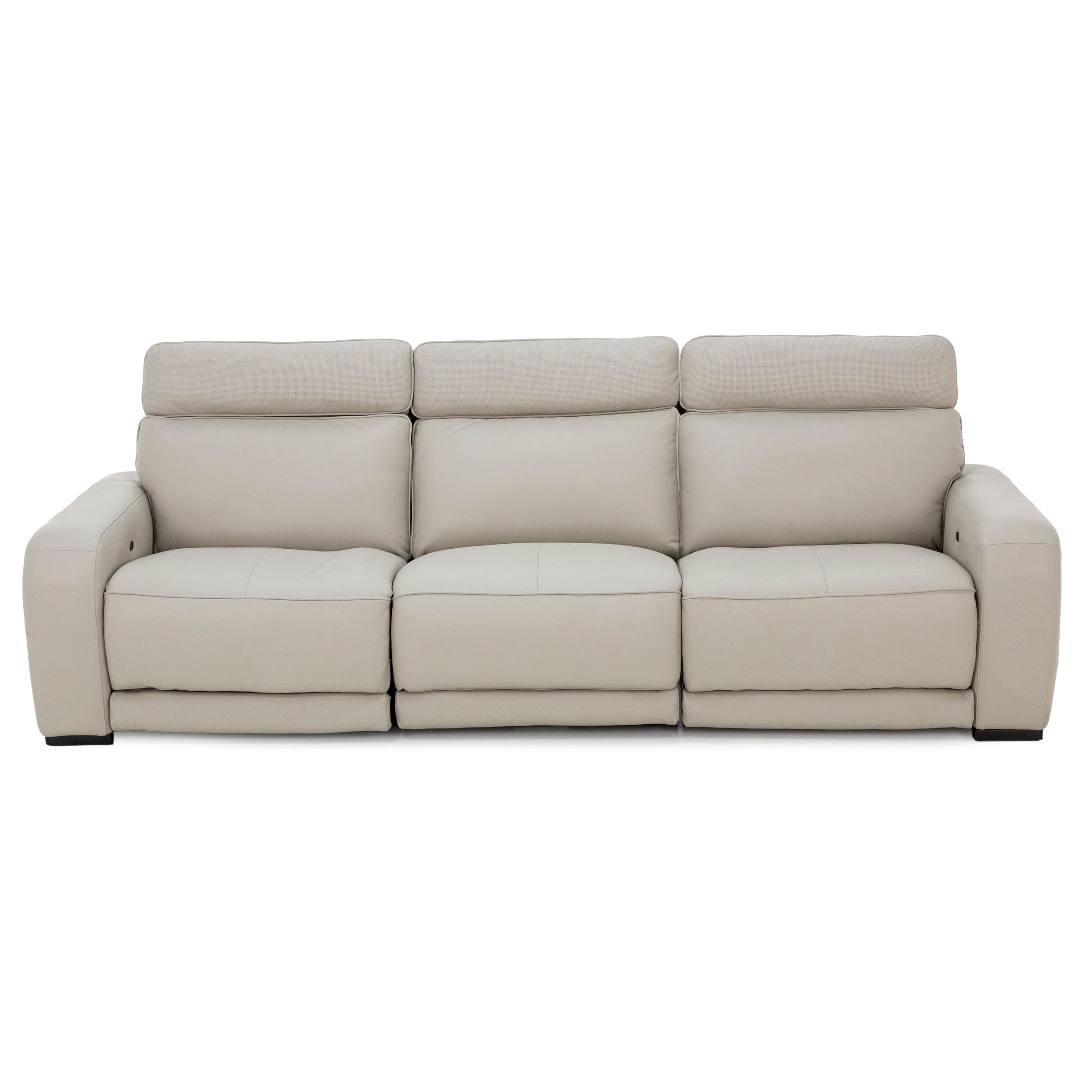 Percy Leather 3-Pc. Fully Loaded Wall Saver Reclining Sofa With Immersive Audio, Heat And Massage