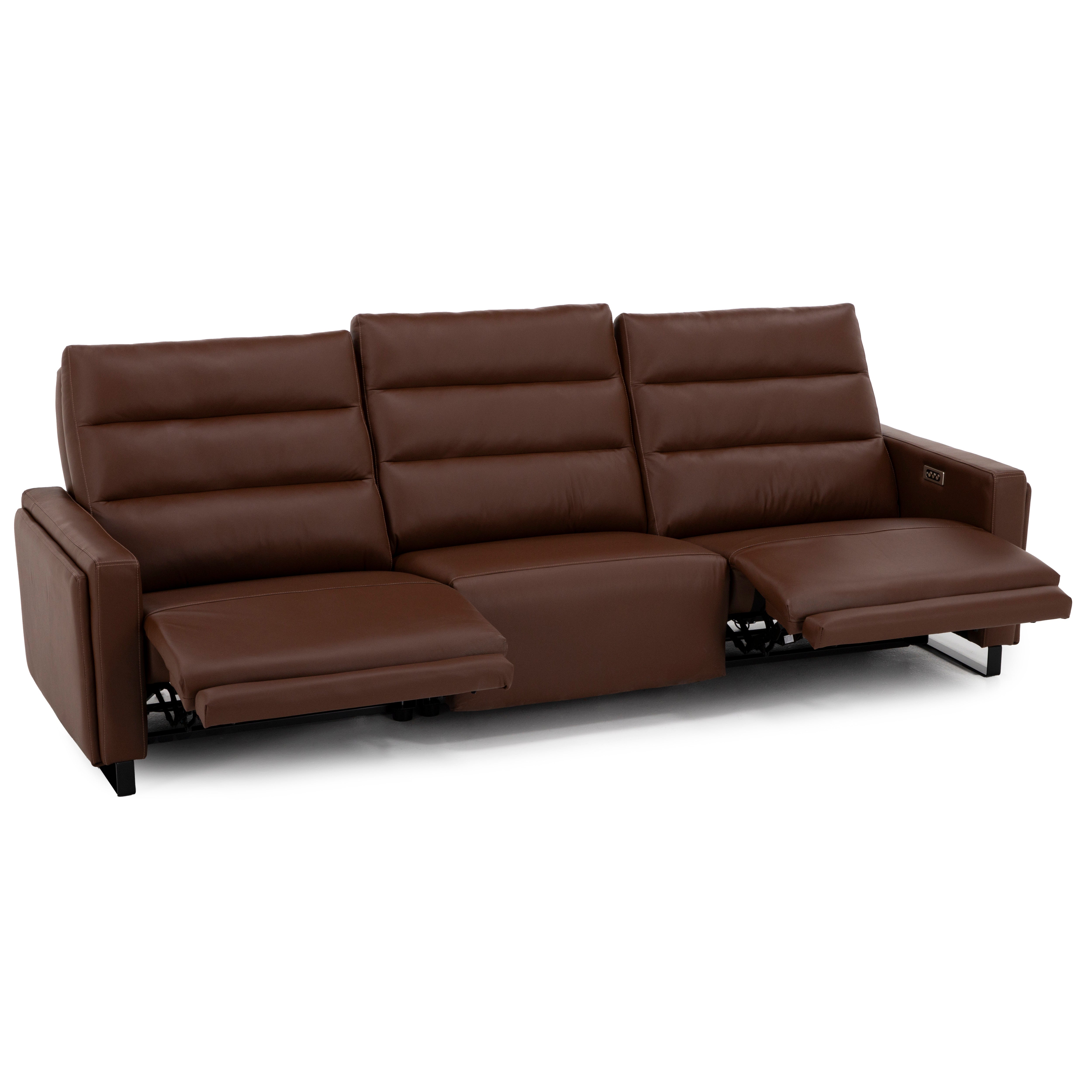 Bombay 3-Pc. Leather Fully Loaded Wall Saver Reclining Sofa