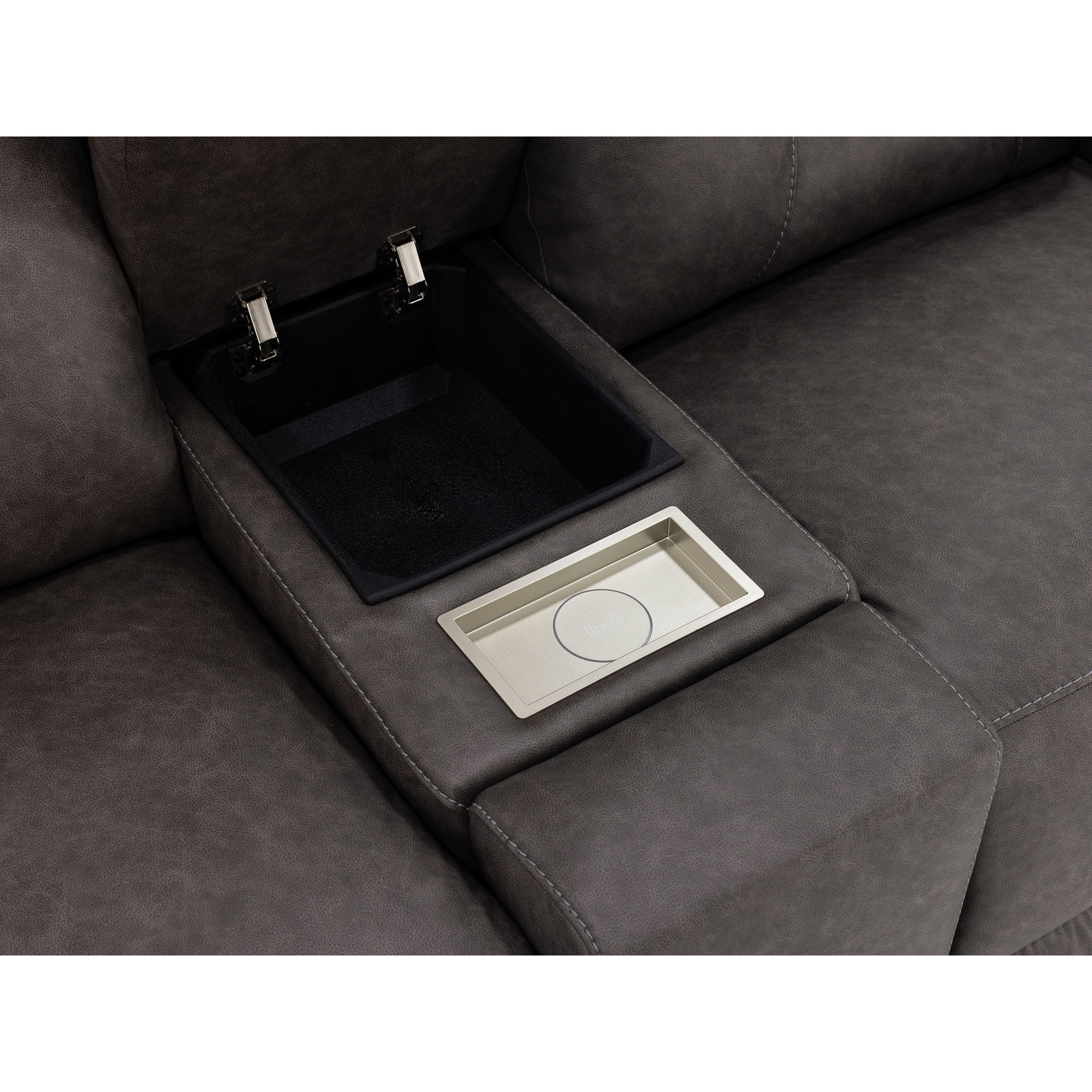 Robin Fully Loaded Reclining Console Loveseat With Next Level And Wireless Charging