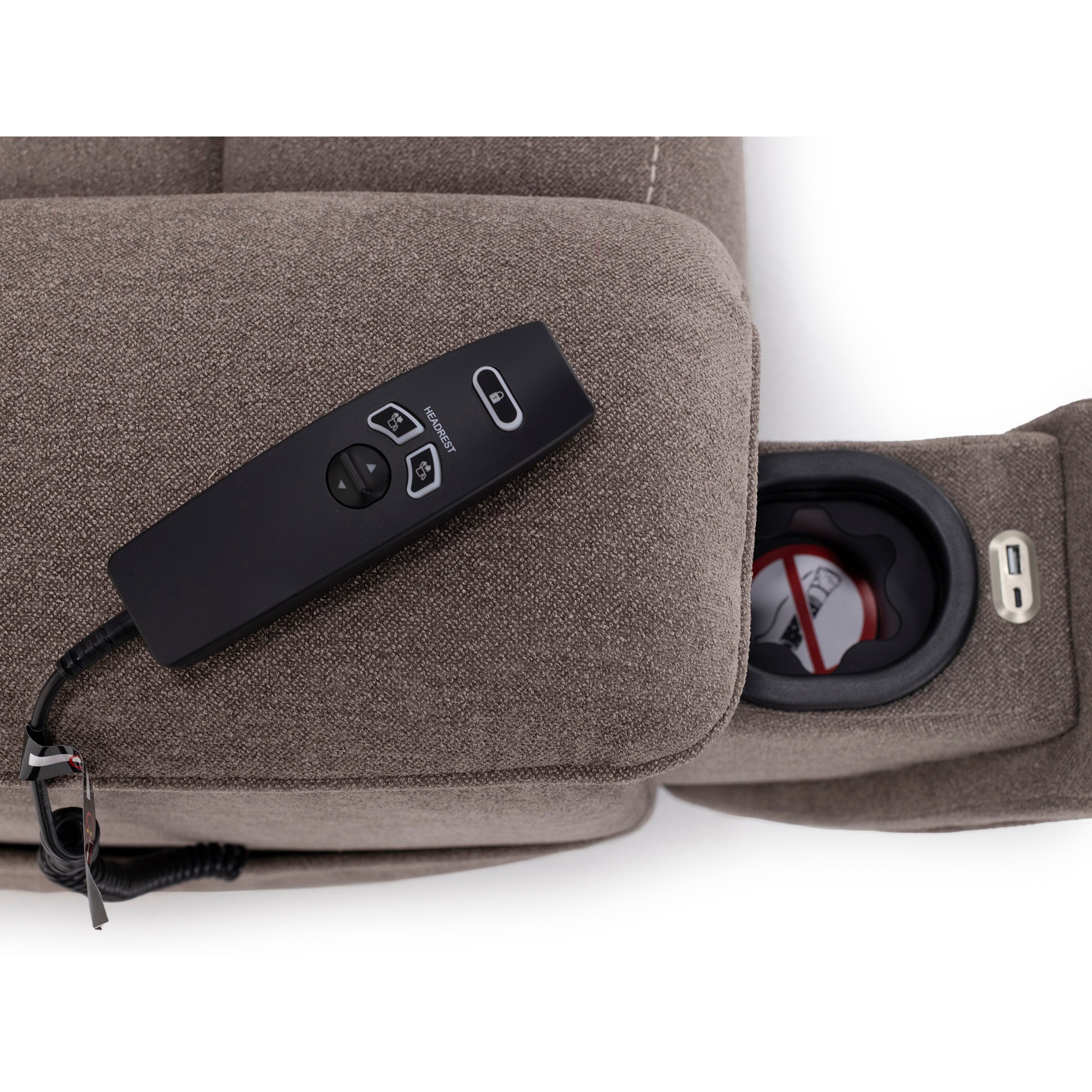 Conrad Power Headrest Lift Chair With Hidden Cupholders (FDA Class II Medical Device)