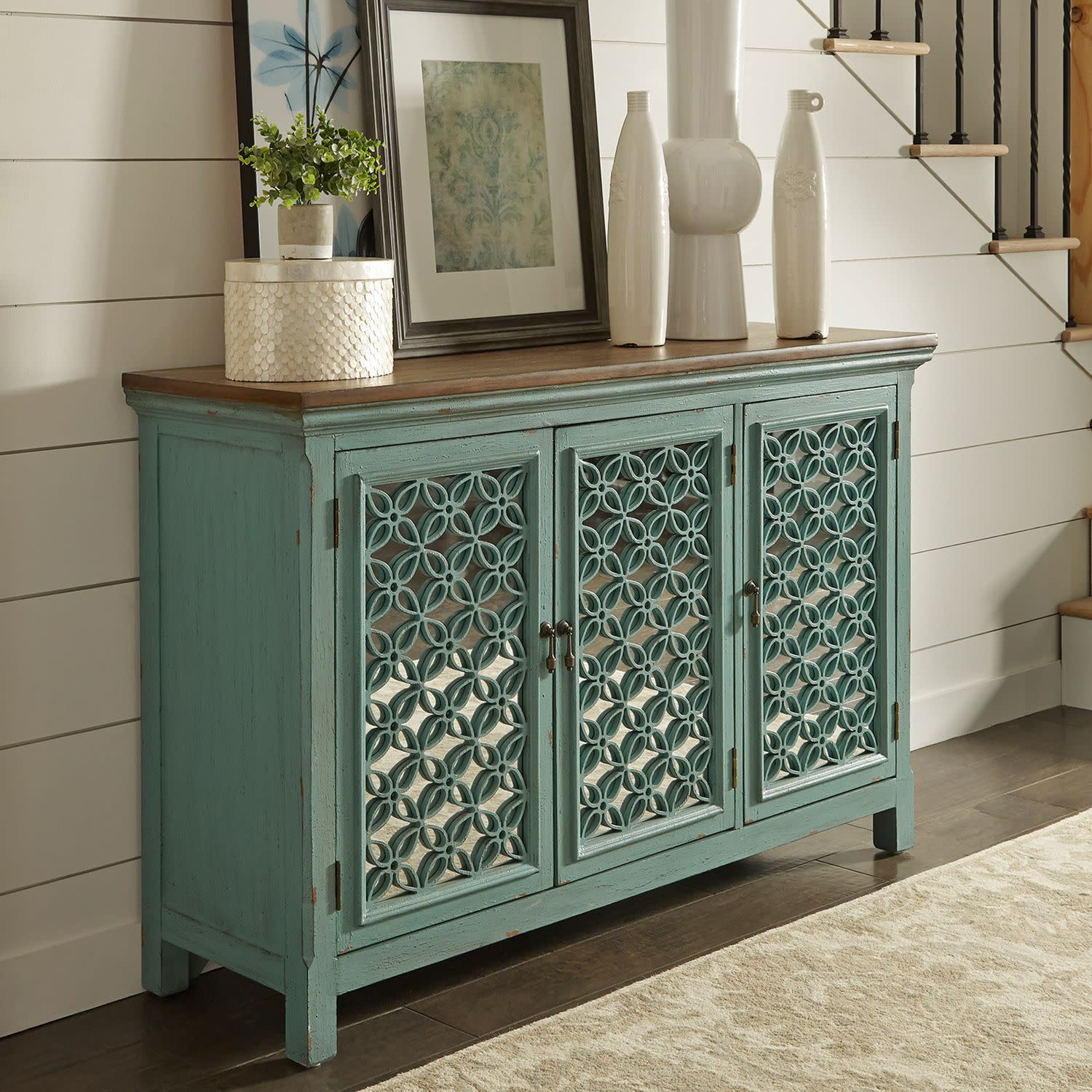 Eclectic Collection 3 Door Cabinet