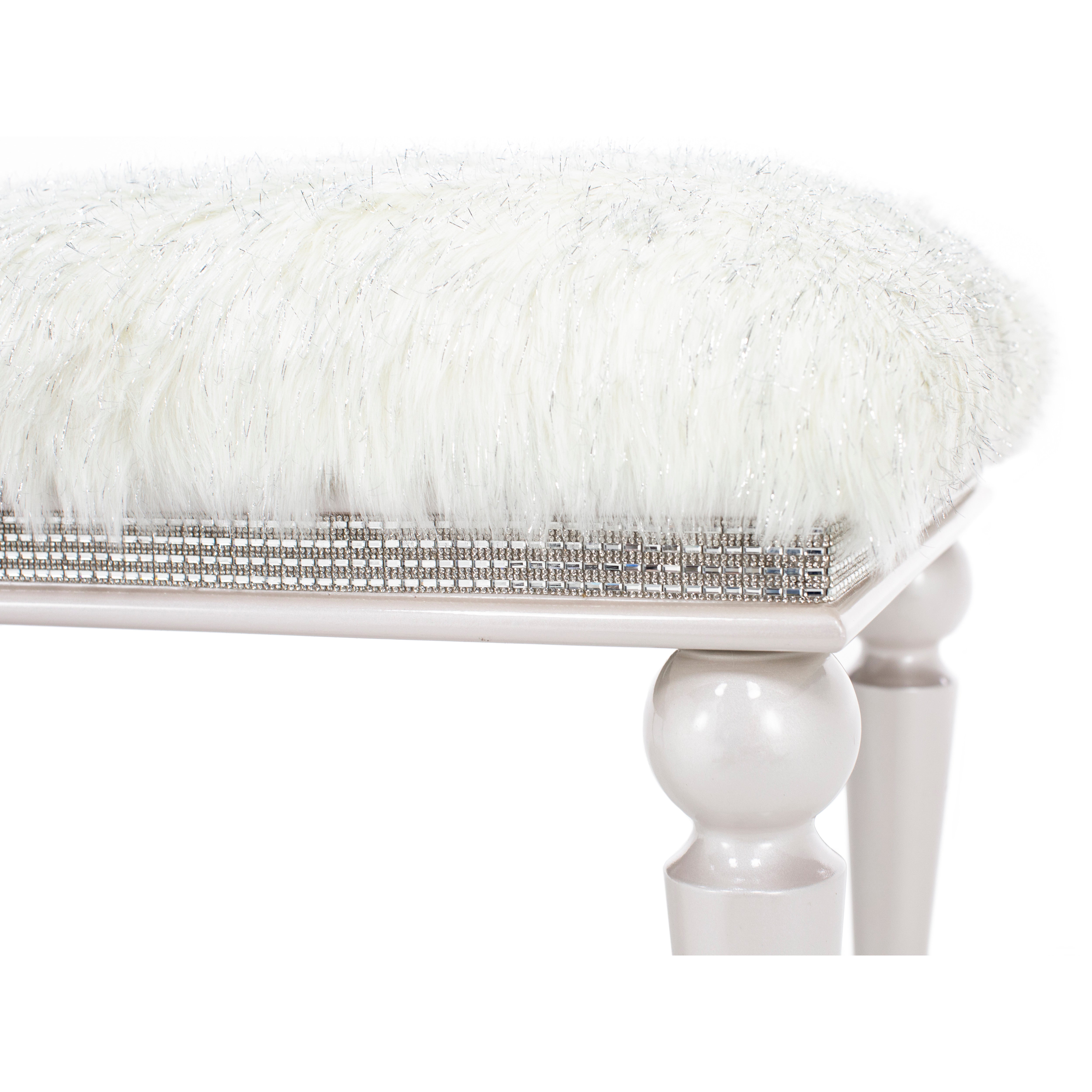 Michael Amini Glimmering Heights Bed Bench