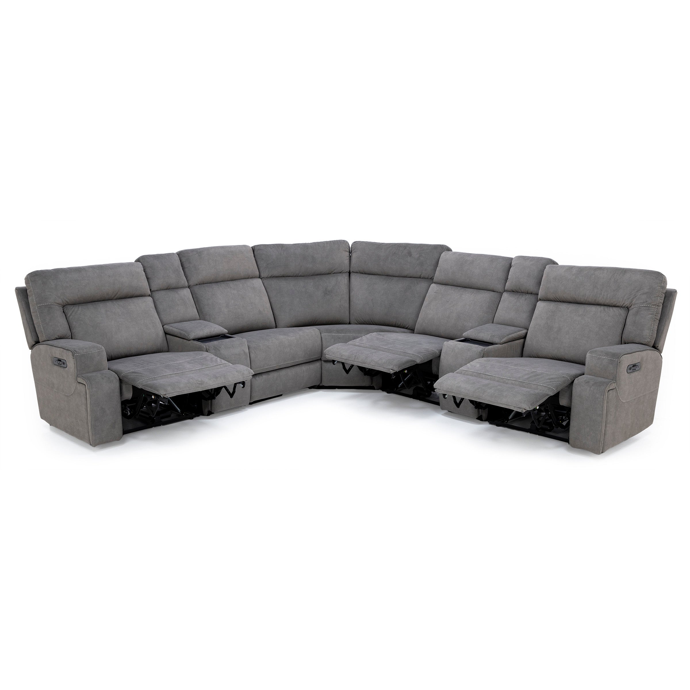 Royal 7-Pc. Fully Loaded Zero Gravity Reclining Modular with Wireless Remote