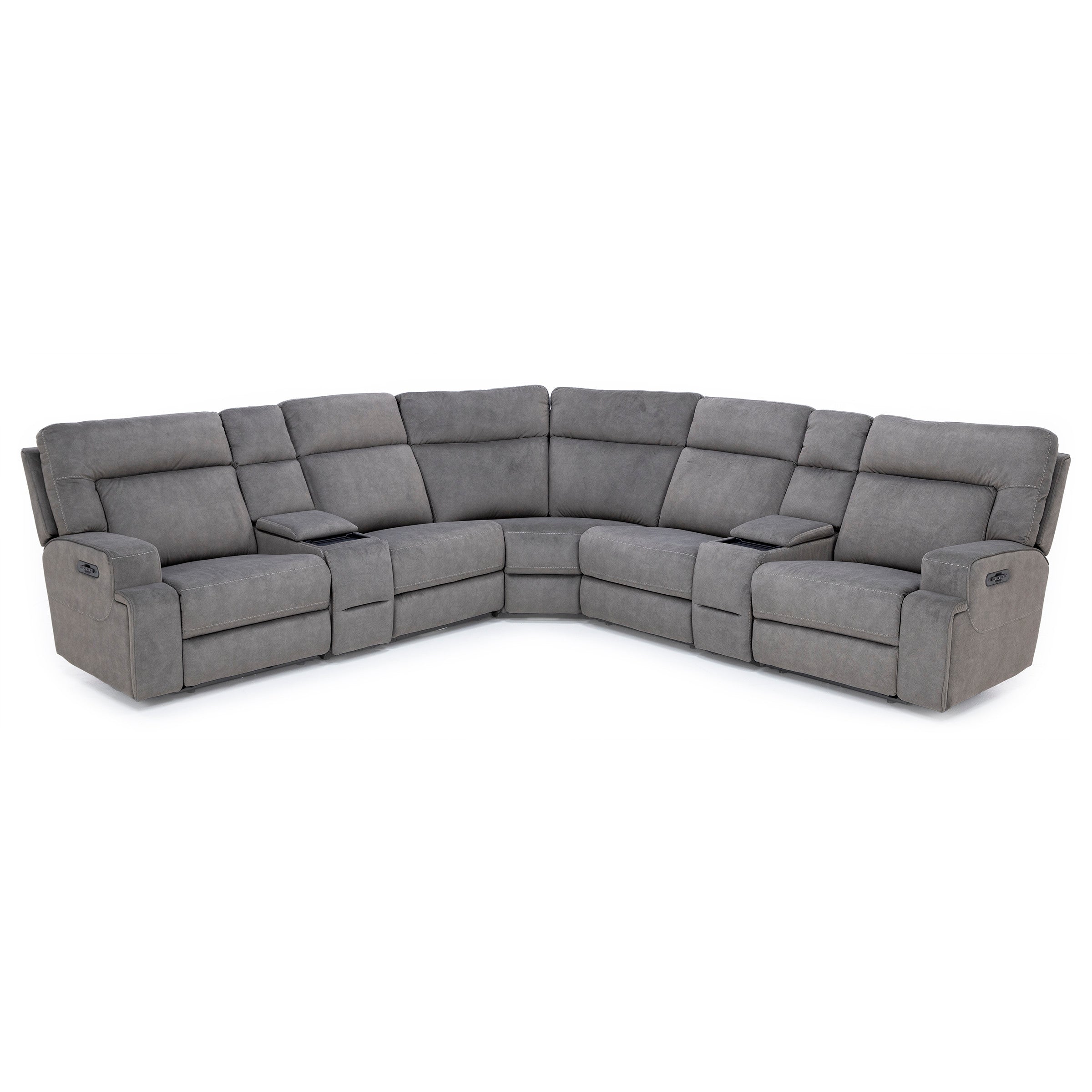Royal 7-Pc. Fully Loaded Zero Gravity Reclining Modular with Wireless Remote