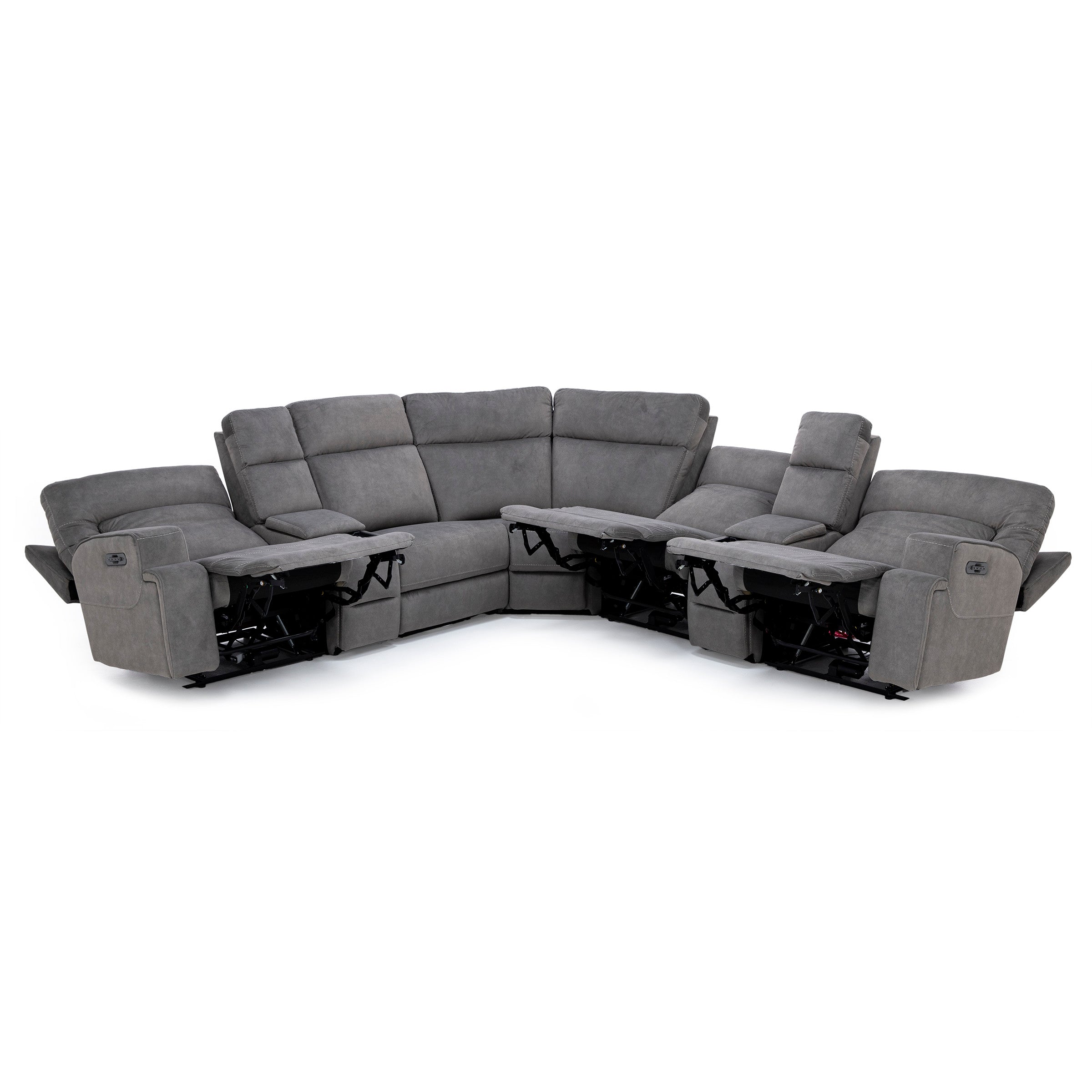 Royal 7-Pc. Fully Loaded Zero Gravity Reclining Modular with Wireless Remote
