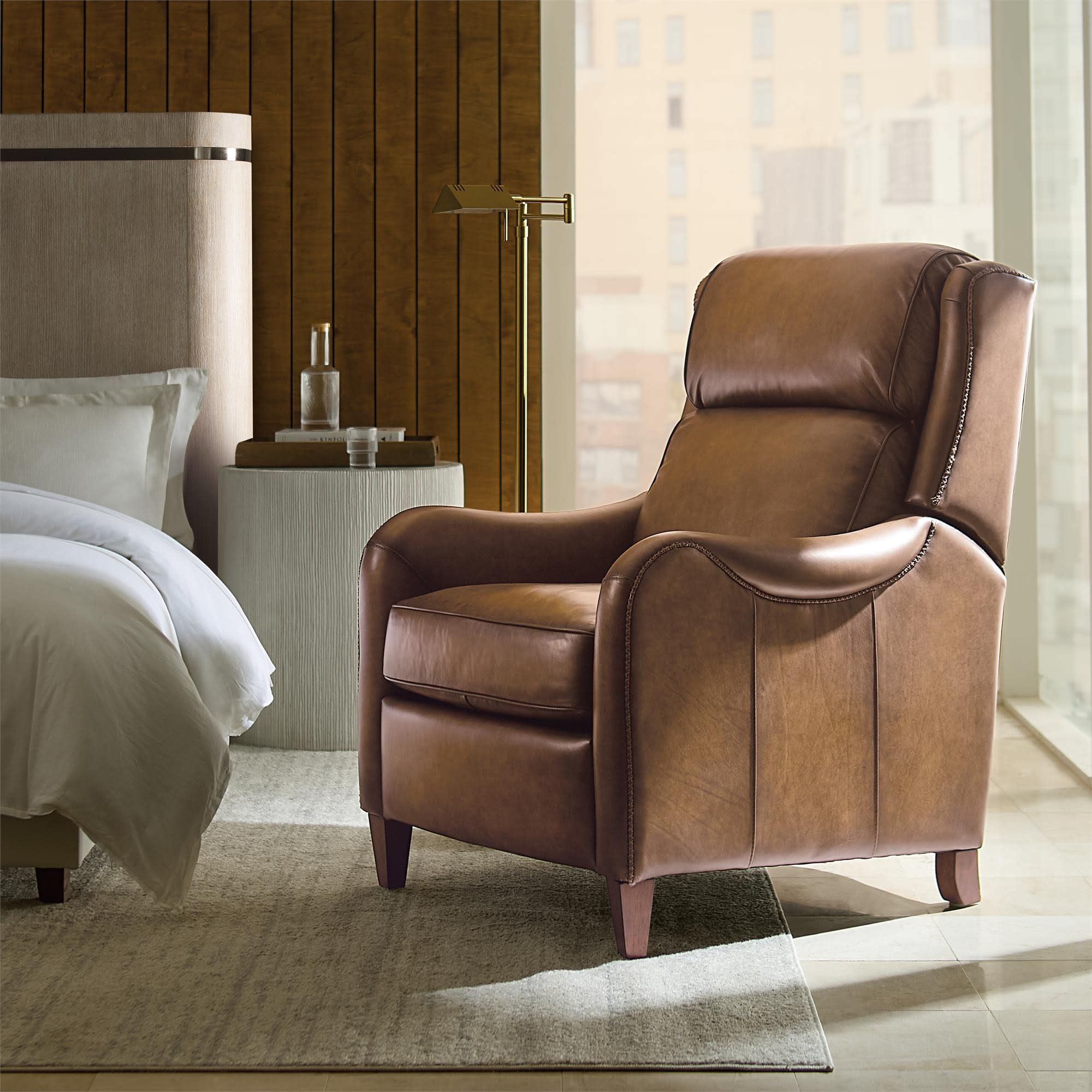 Carrie Leather Power Headrest Recliner