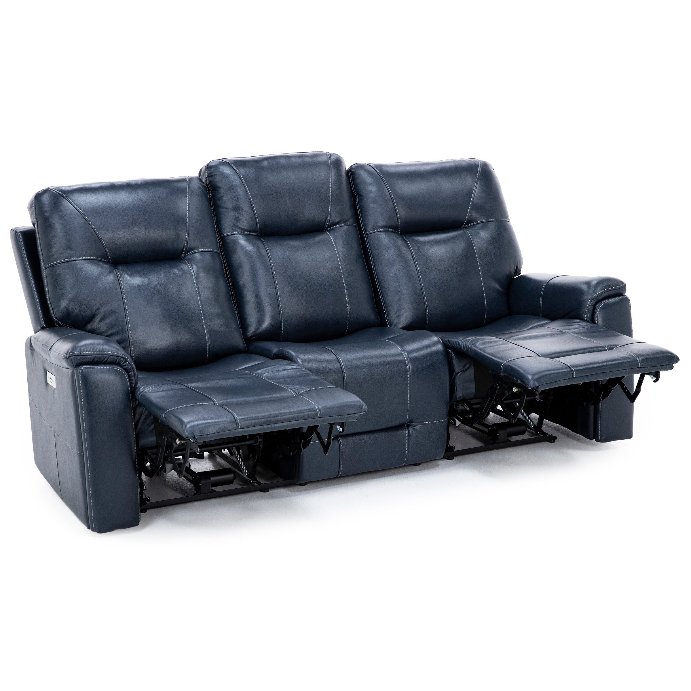 Matthew Leather Fully Loaded Zero Gravity Reclining Sofa With Hidden Cupholders