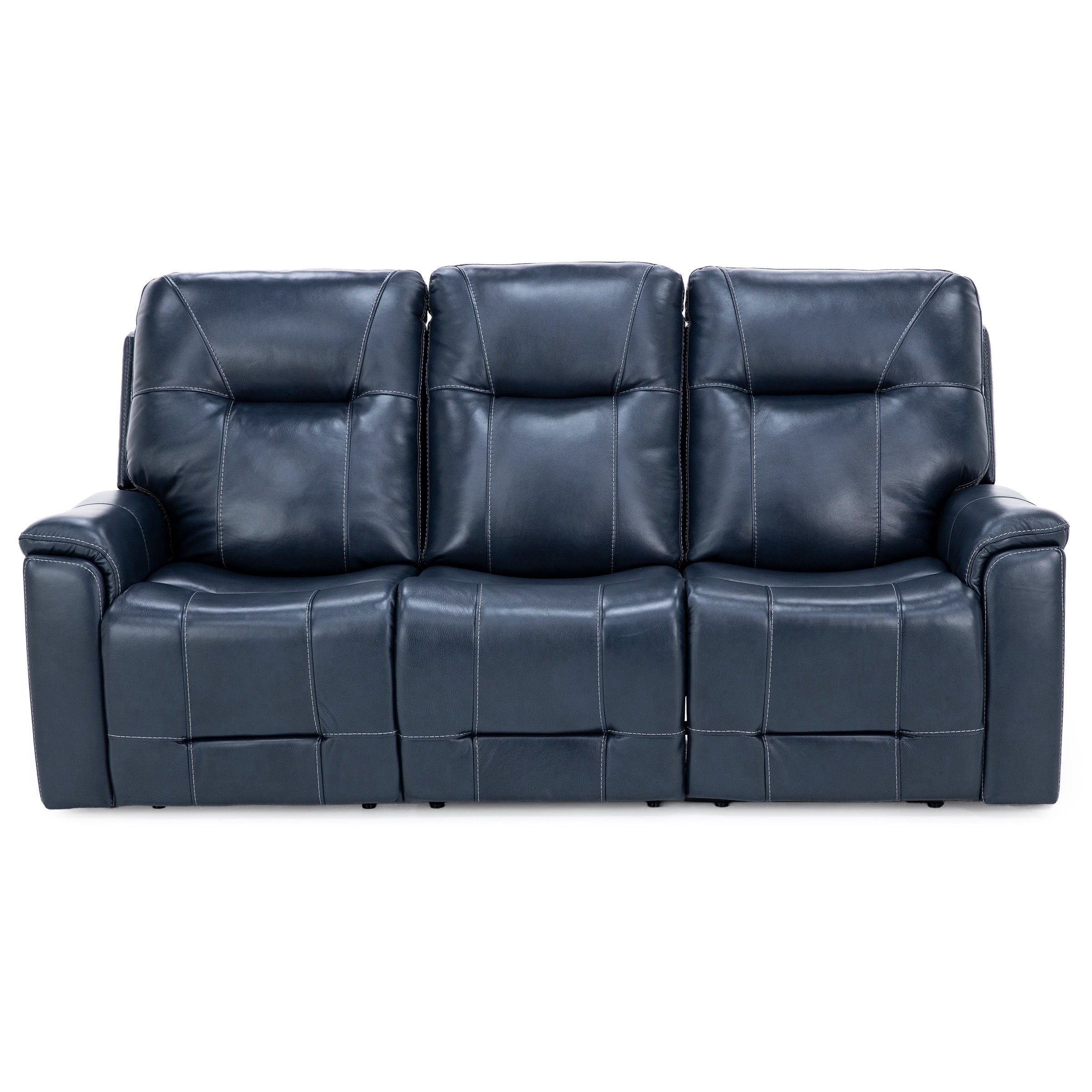Matthew Leather Fully Loaded Zero Gravity Reclining Sofa With Hidden Cupholders