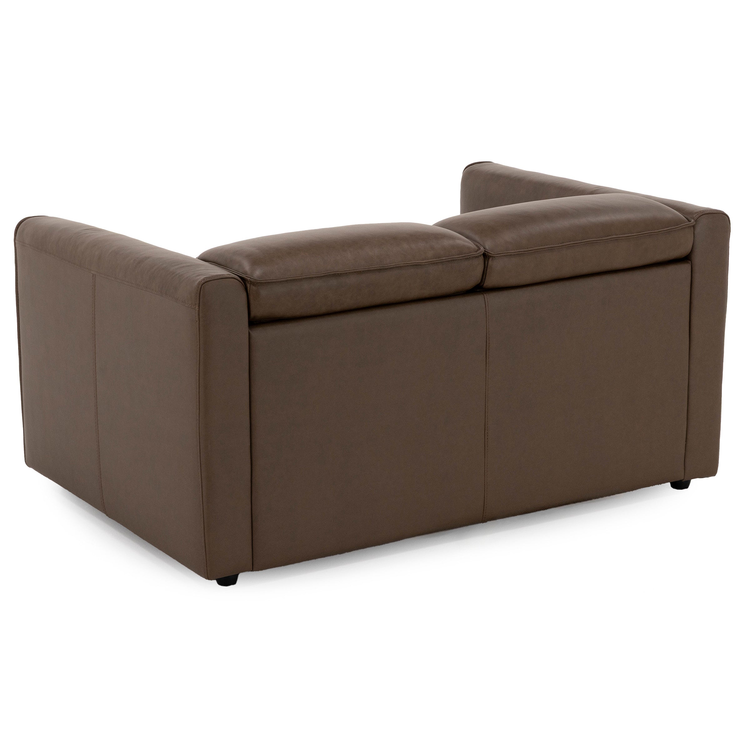 Dallas Leather Power Headrest Wall Saver Reclining Loveseat in Portobello