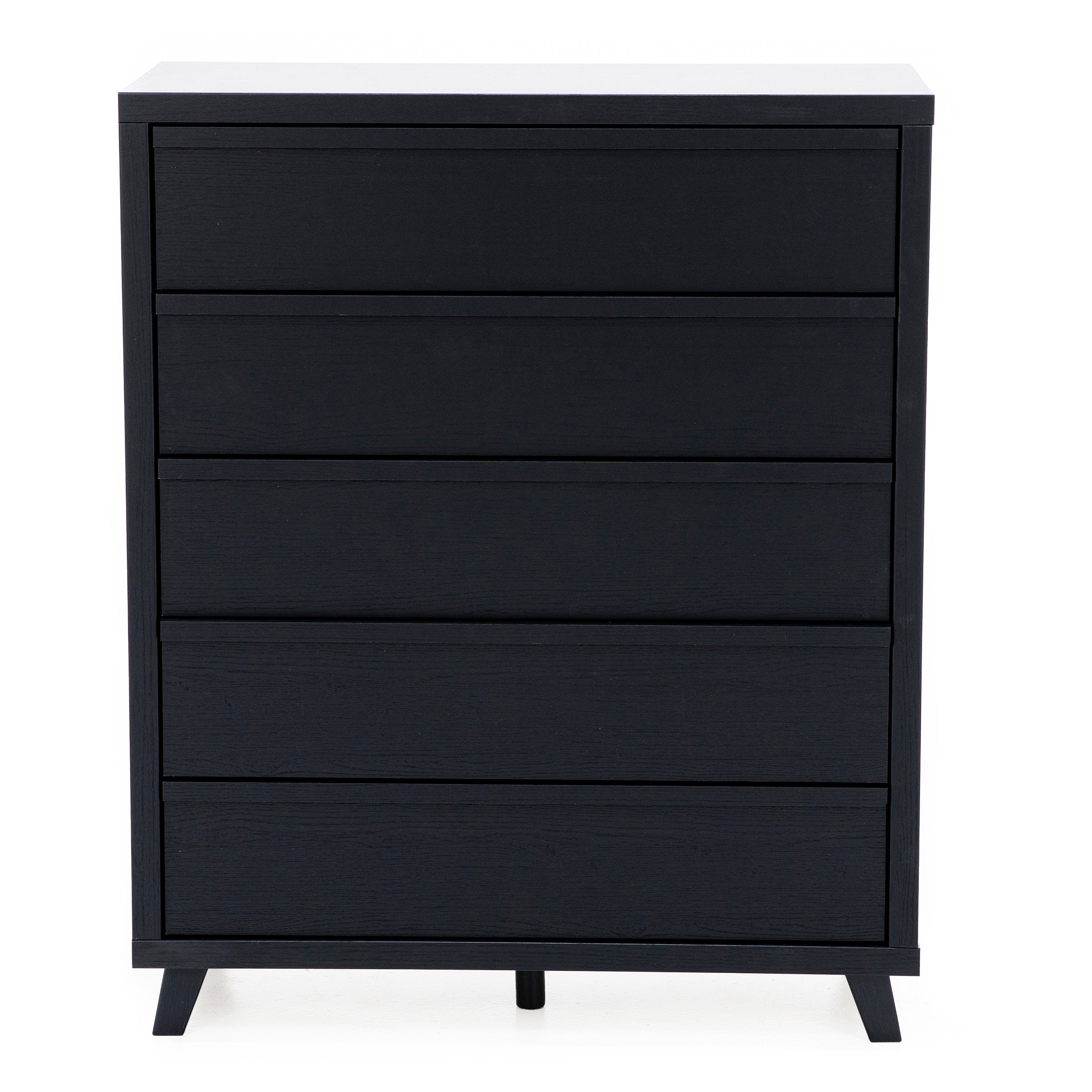 Dante Five Drawer Chest In Black