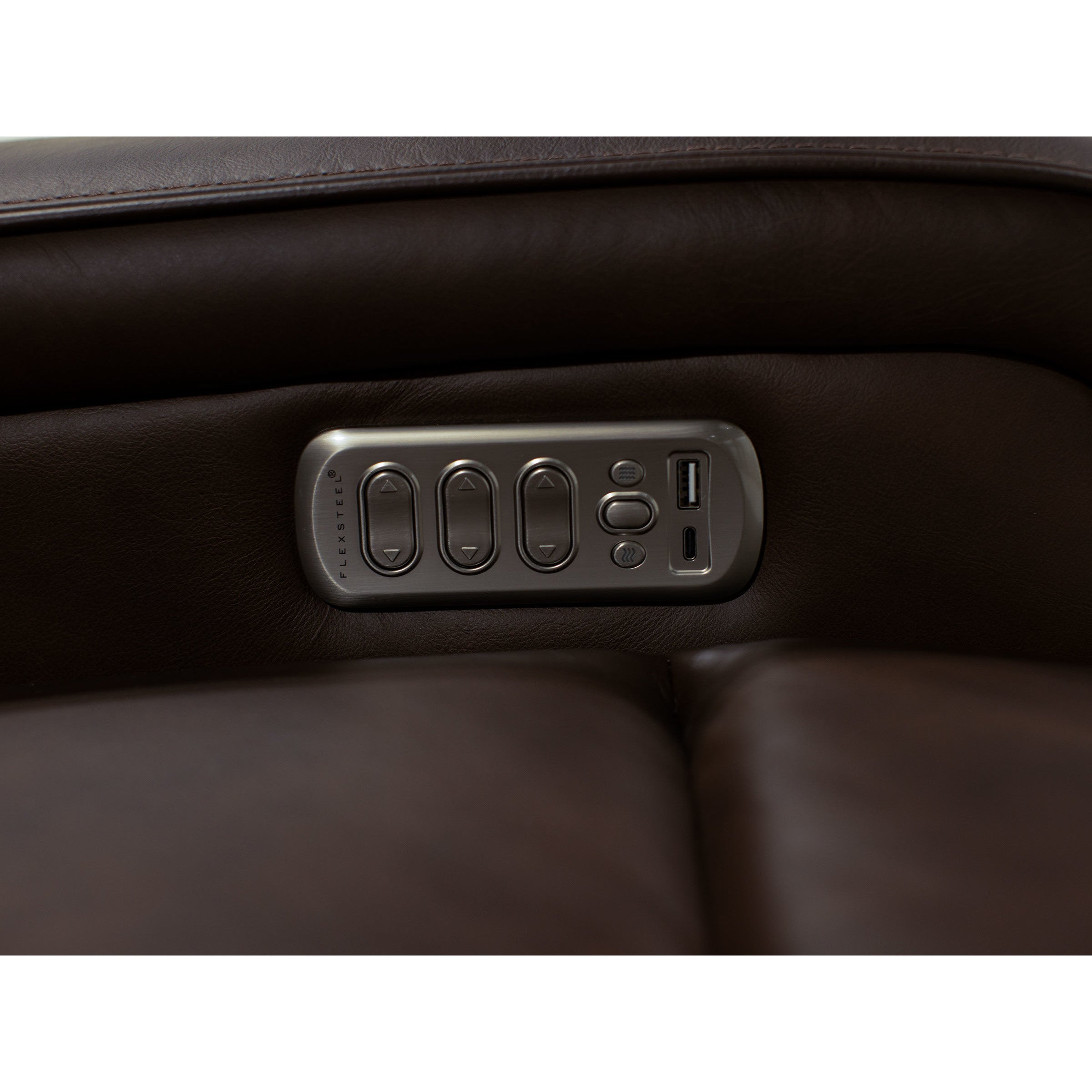 Flexsteel Harbor 3-Pc. Fully Loaded Reclining Sofa With Heat and Massage