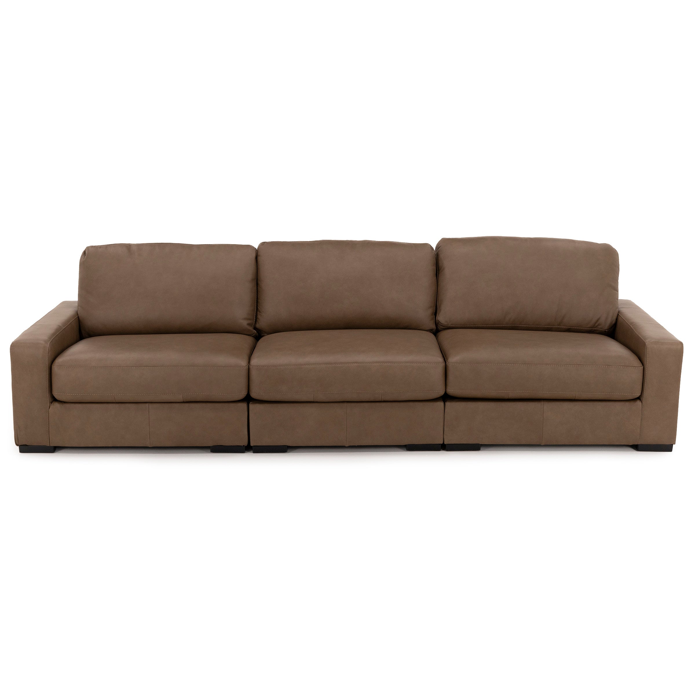Alexa 3-Pc. Leather Sofa