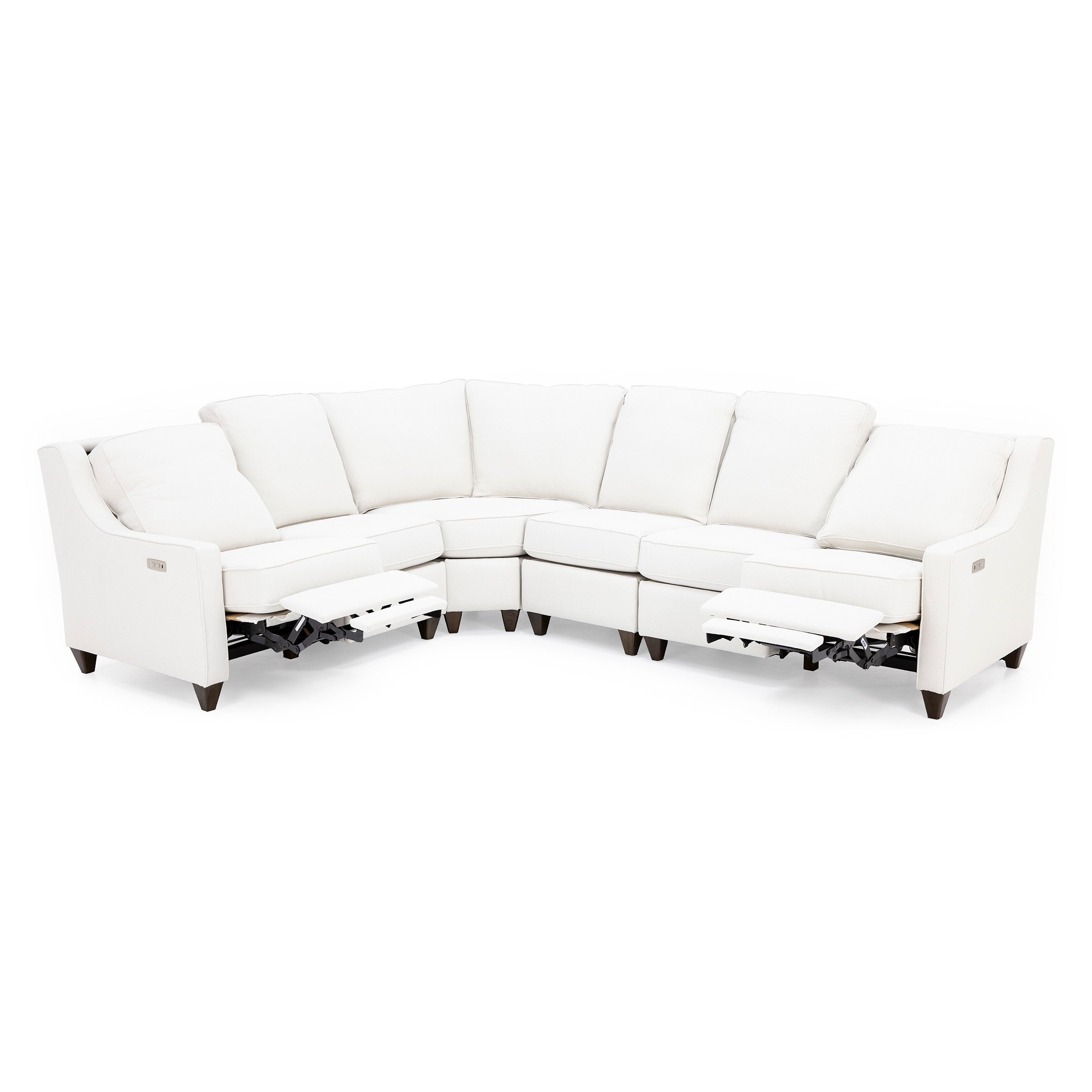 Reclining Your Way 4-Pc. Power Headrest Wall Saver Reclining Modular