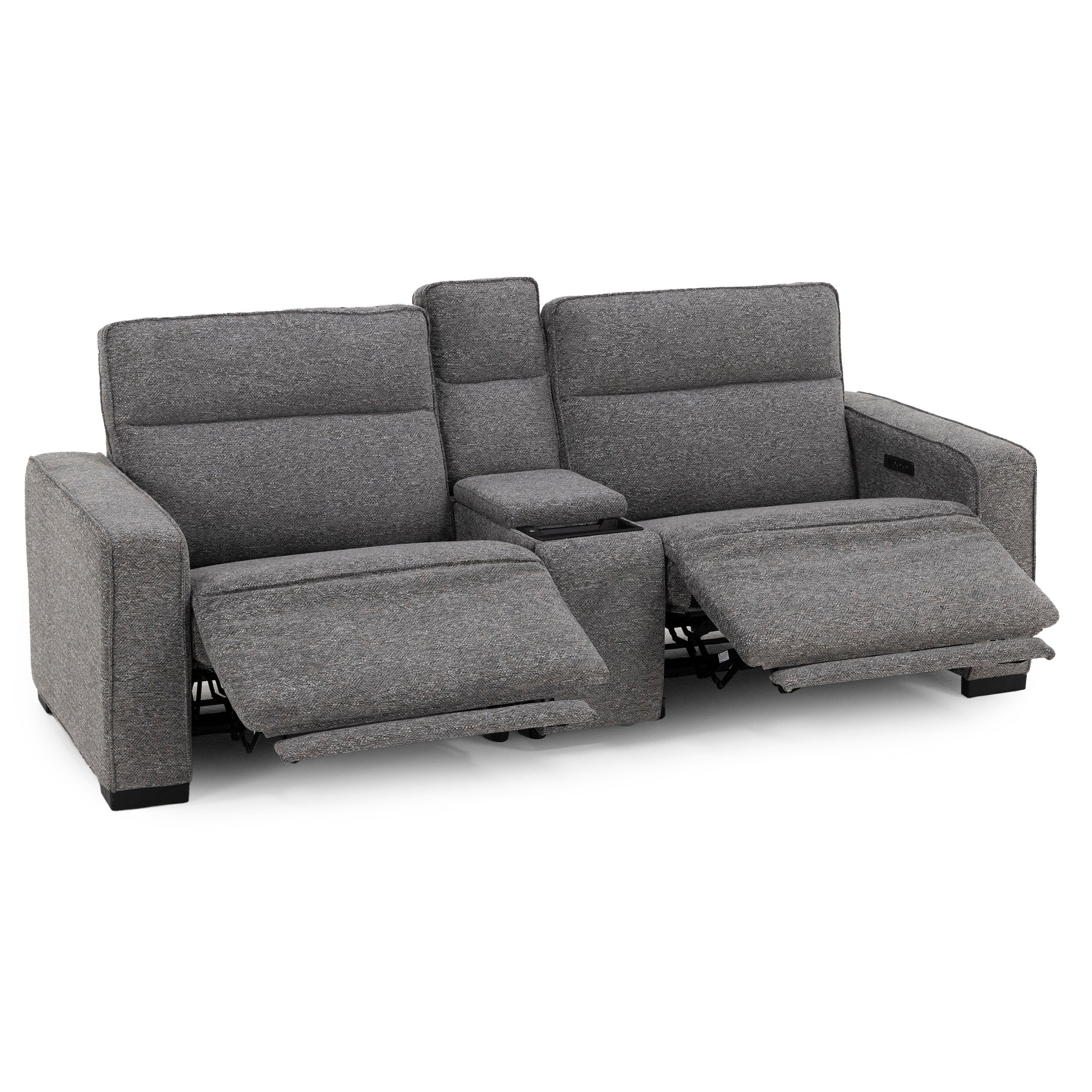 Beckett 3-Pc. Power Headrest Reclining Console Loveseat