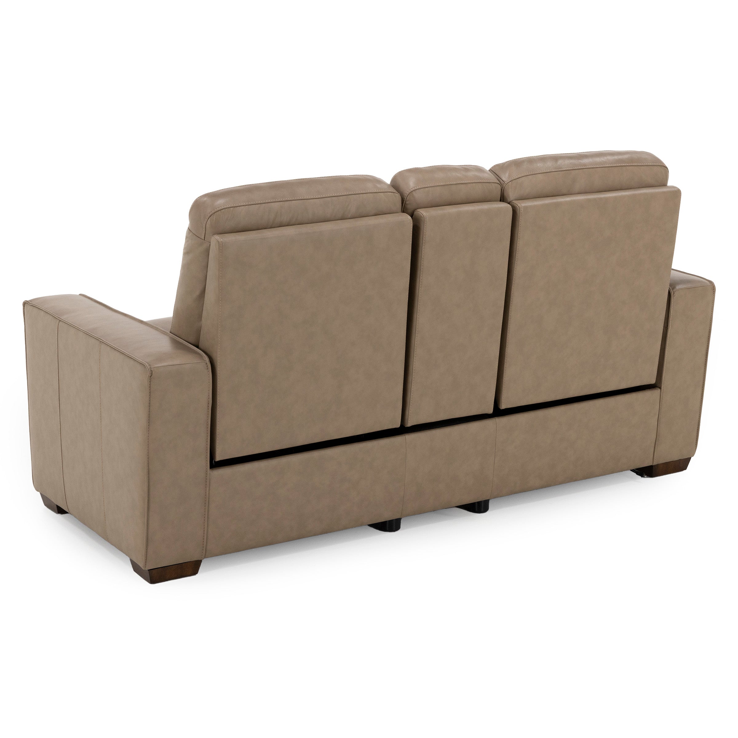 Flexsteel Dutchess Leather Fully Loaded Console Reclining Loveseat