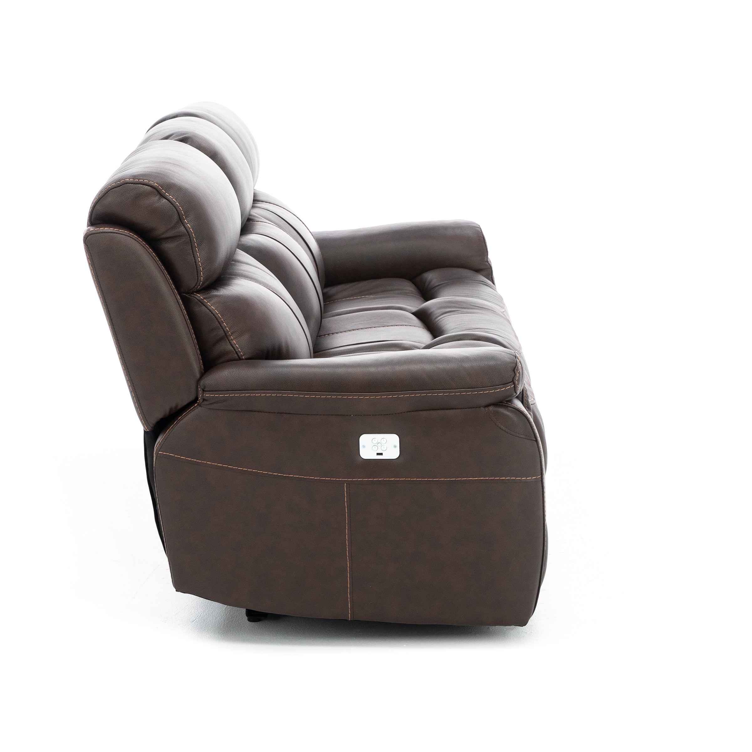 Shane Leather Power Headrest Reclining Sofa