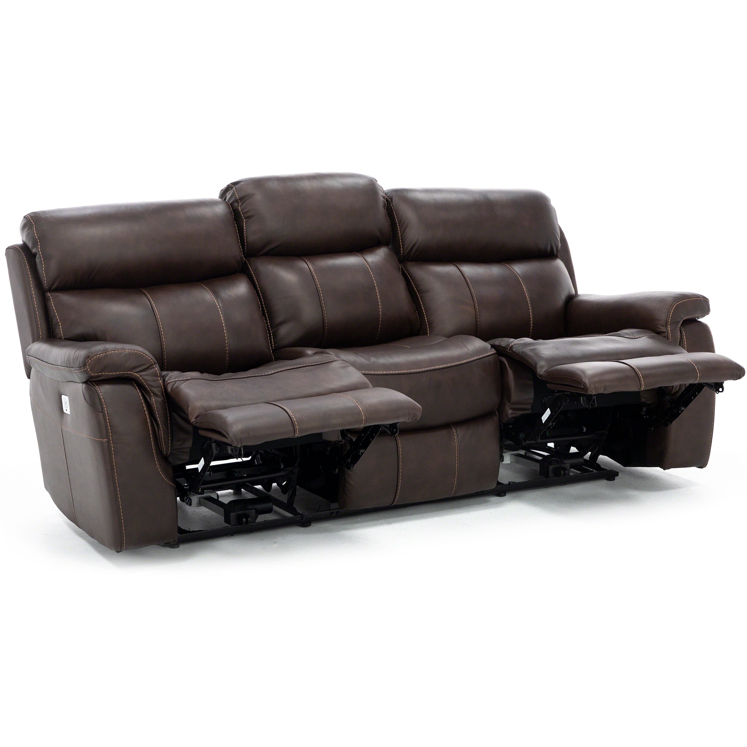 Shane Leather Power Headrest Reclining Sofa