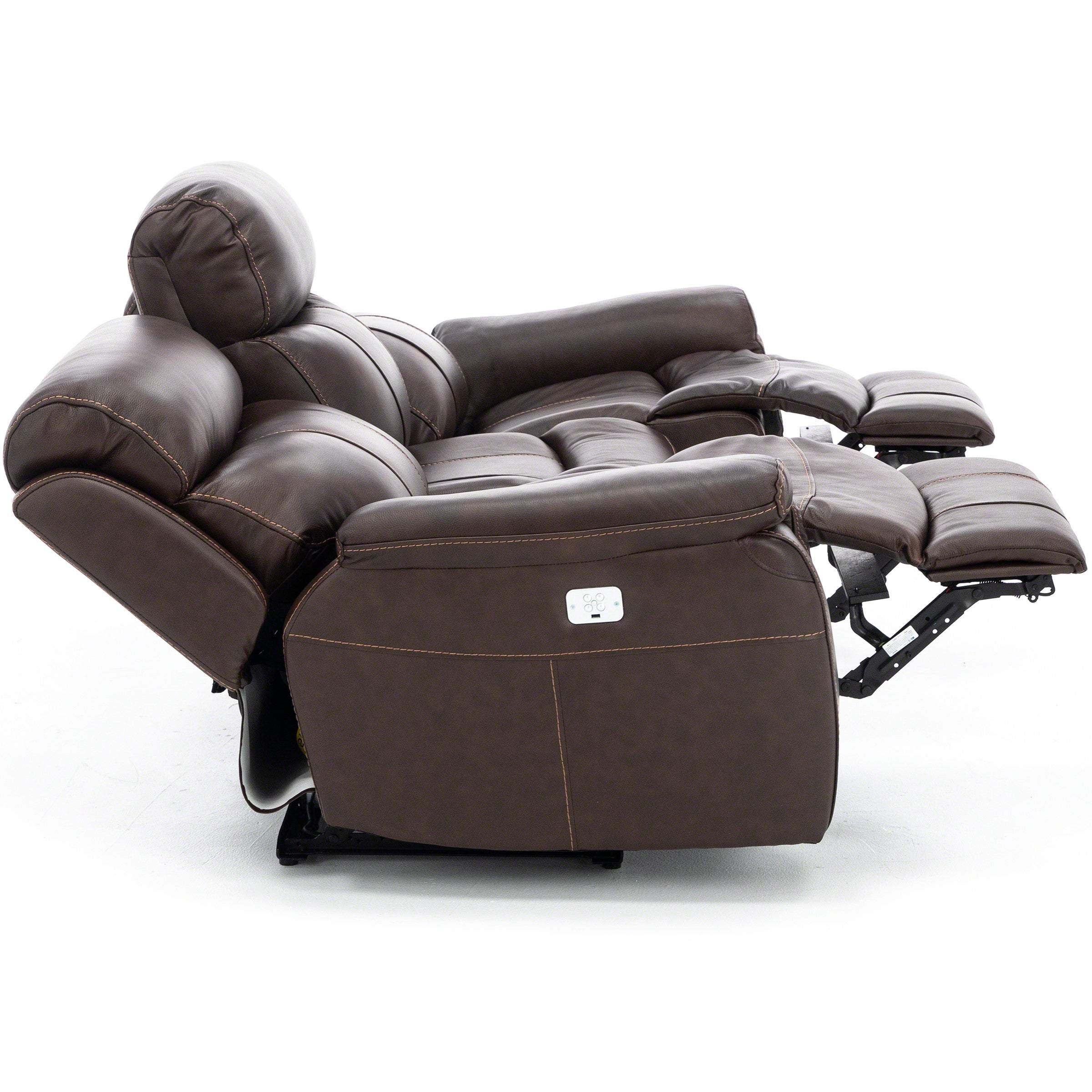 Shane Leather Power Headrest Reclining Sofa