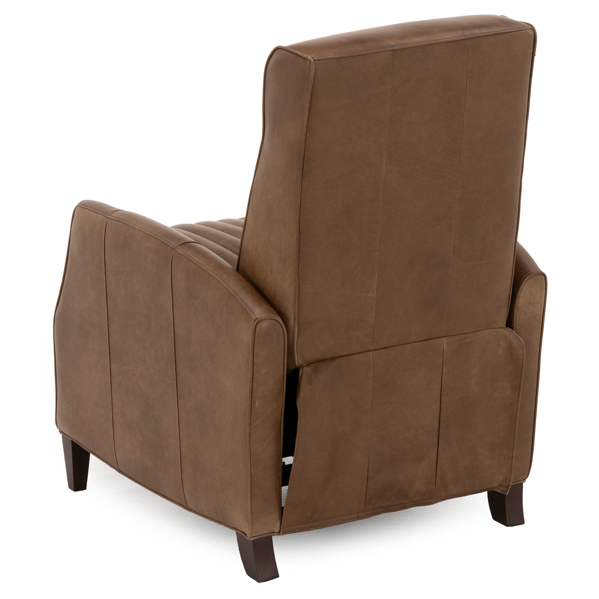 Damon Leather Push Back High Leg Recliner
