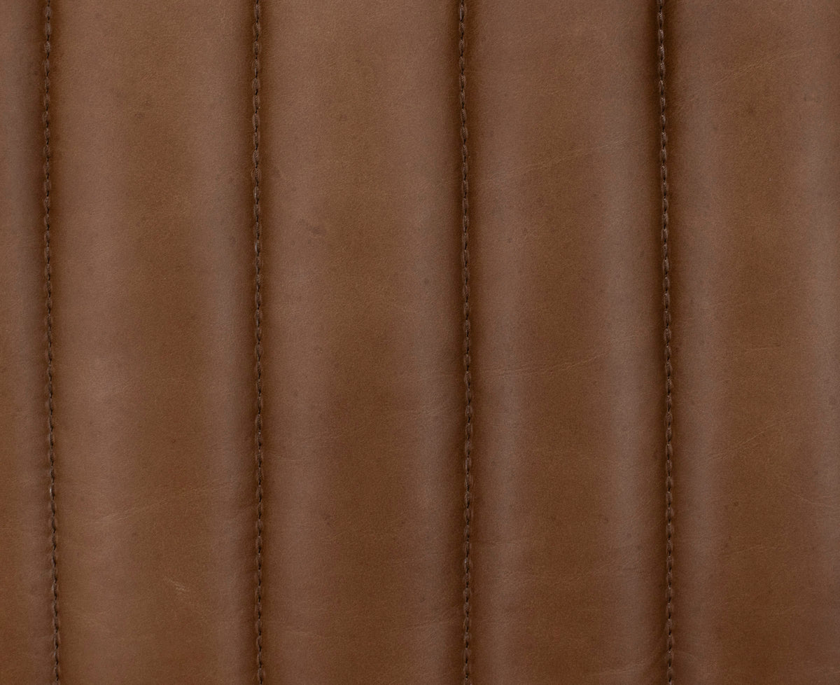 Damon Leather Push Back High Leg Recliner