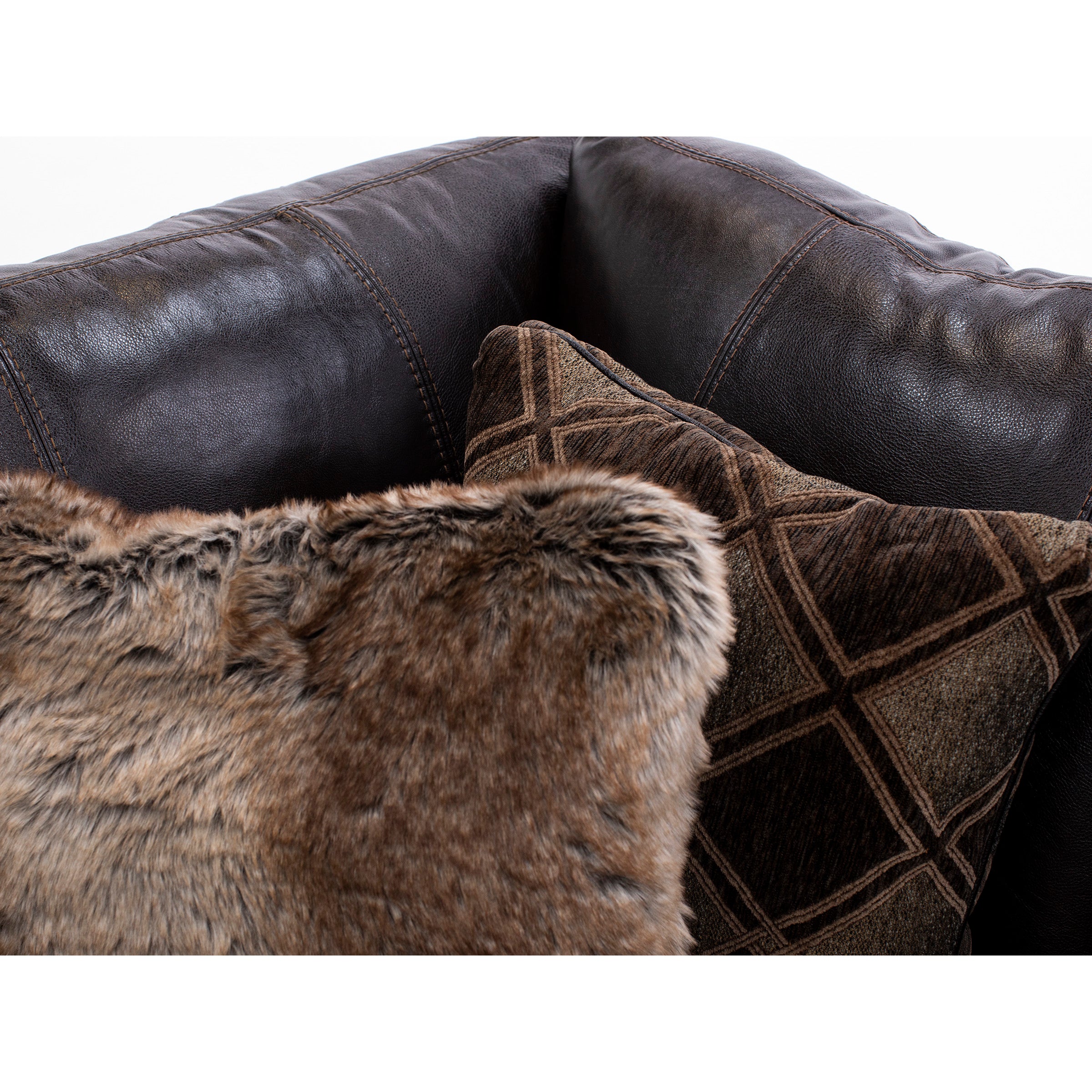 Camden 3-Pc. Leather Sectional with Chaise