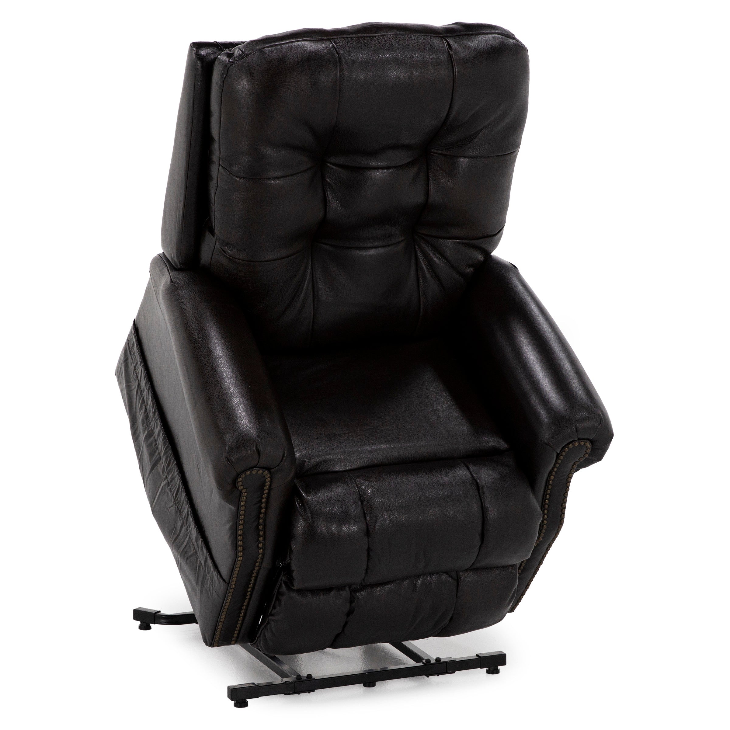 Murray Leather Tufted Lift Chair With Heat And Massage