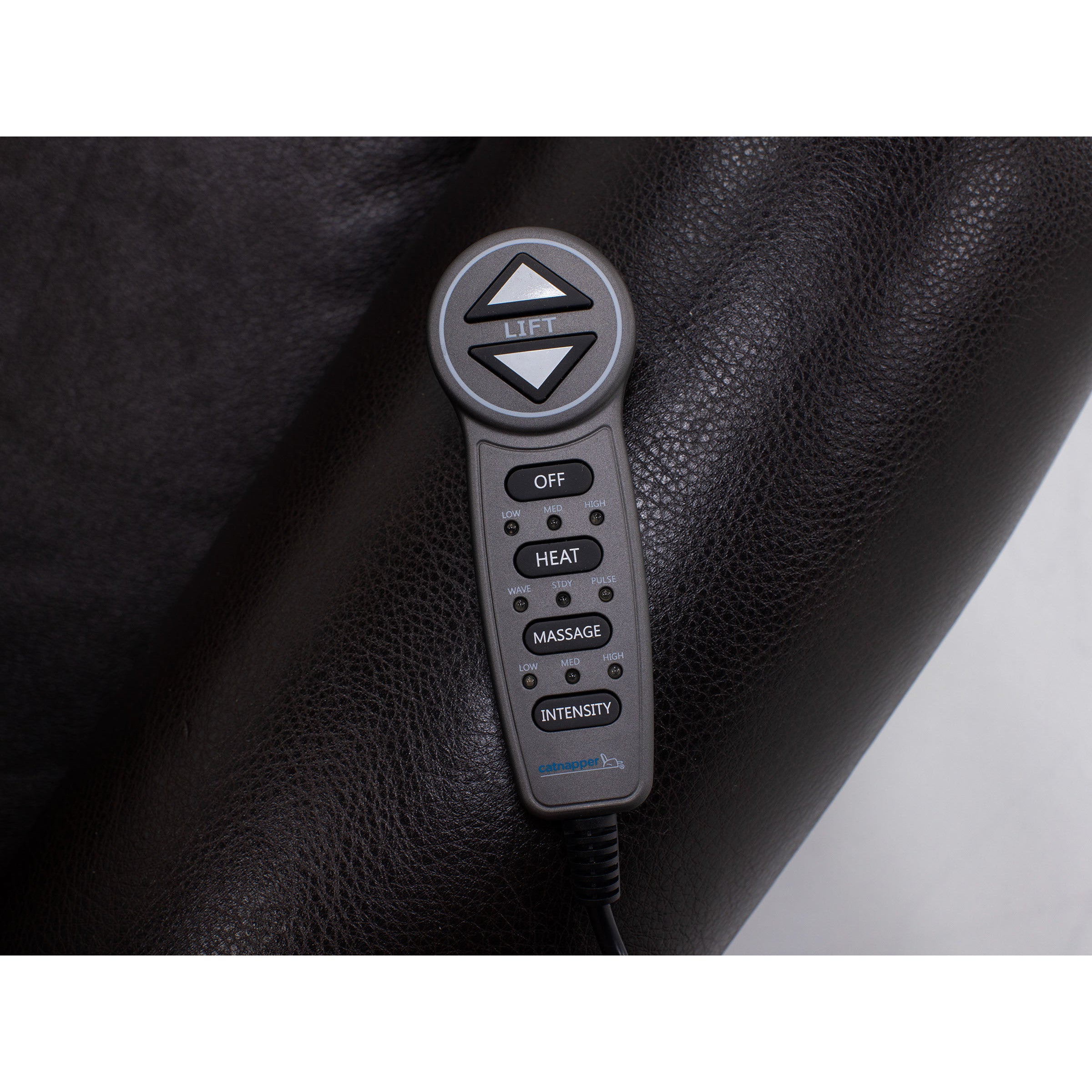 Murray Leather Tufted Lift Chair With Heat And Massage