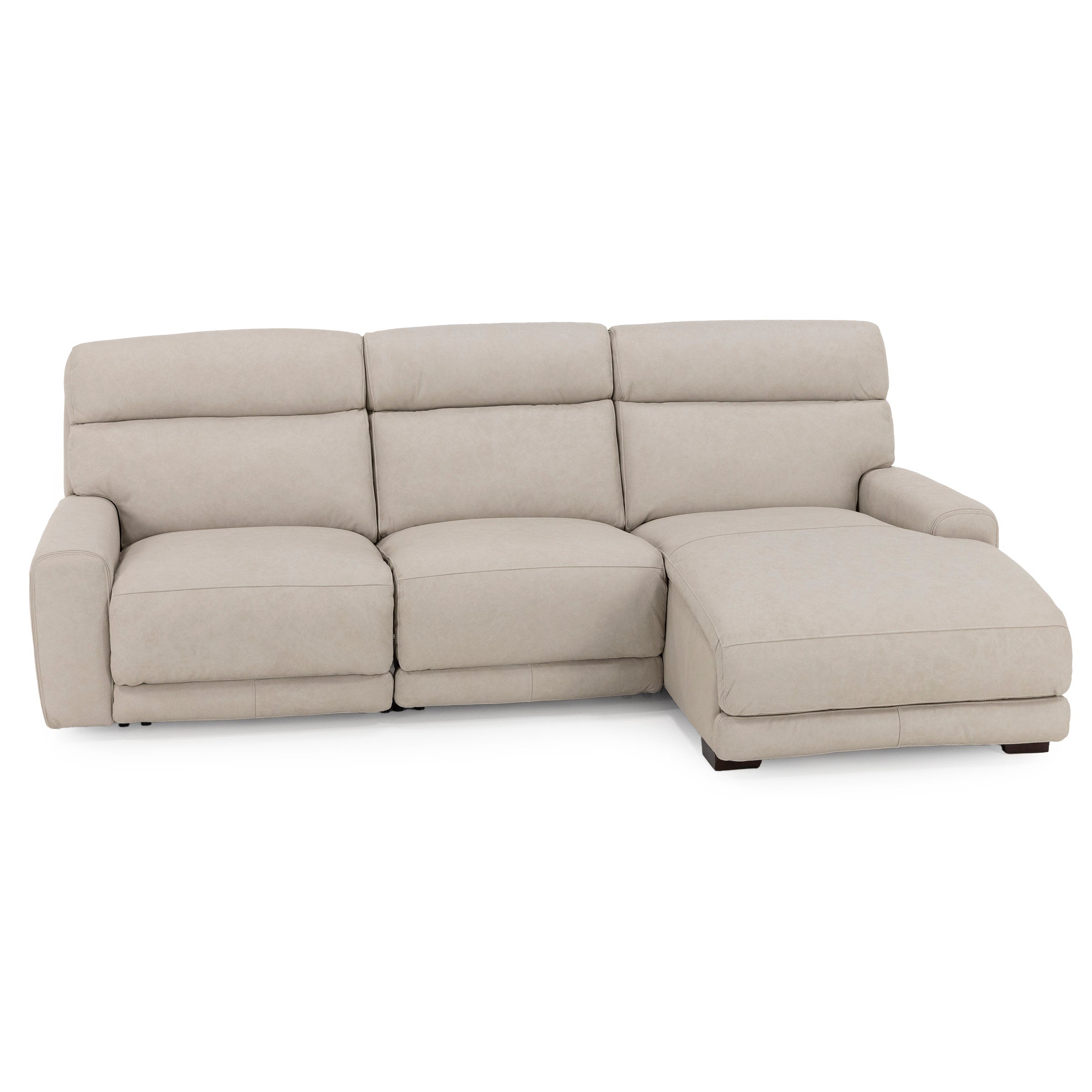 Morrow 3-Pc. Leather Fully Loaded Zero Gravity Reclining Chaise Sofa