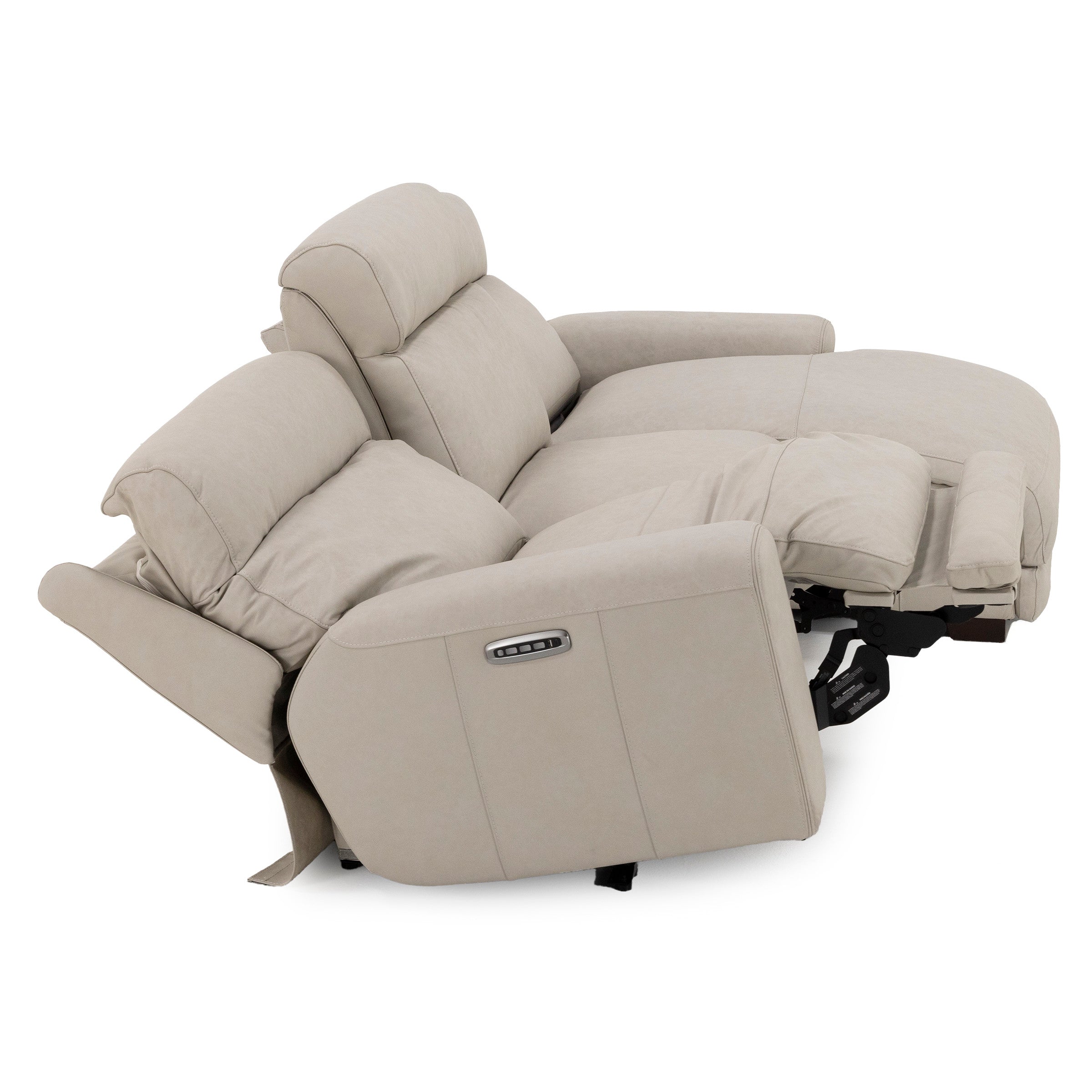 Morrow 3-Pc. Leather Fully Loaded Zero Gravity Reclining Chaise Sofa